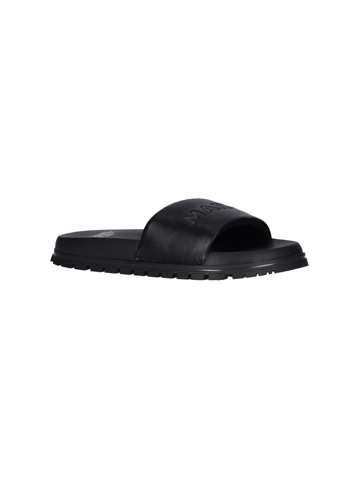 Shop Marc Jacobs Slide Sandals The Leather In Black