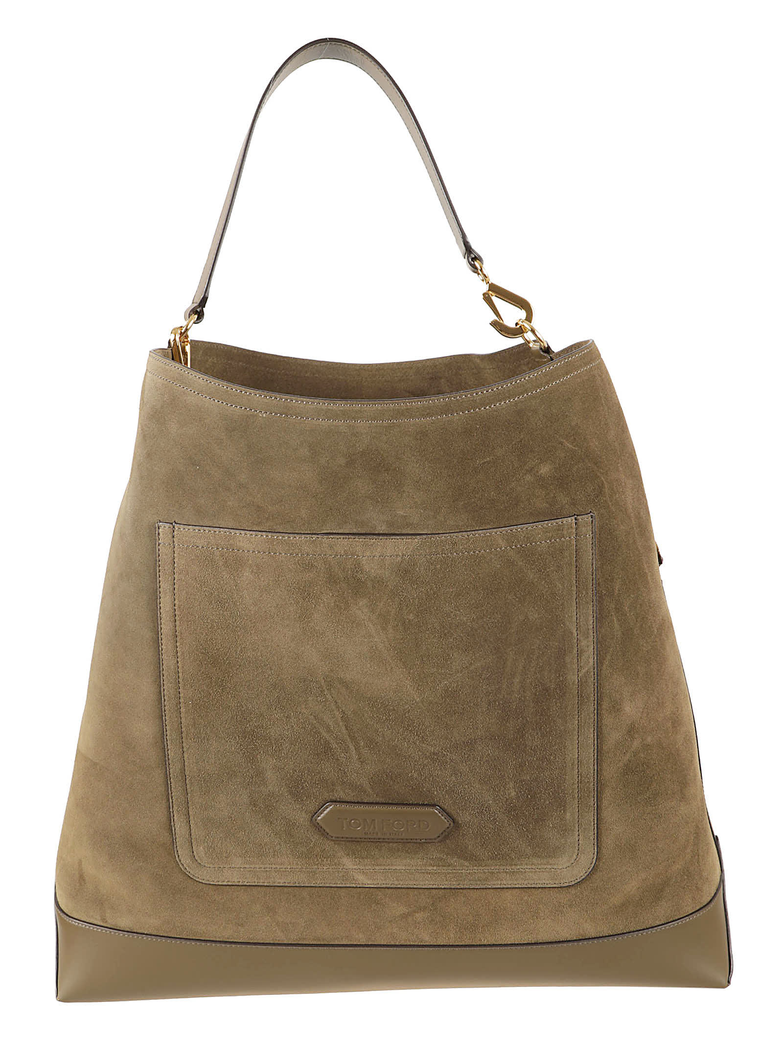 Tom Ford Two-strap Tote In Beach Green/derby Green