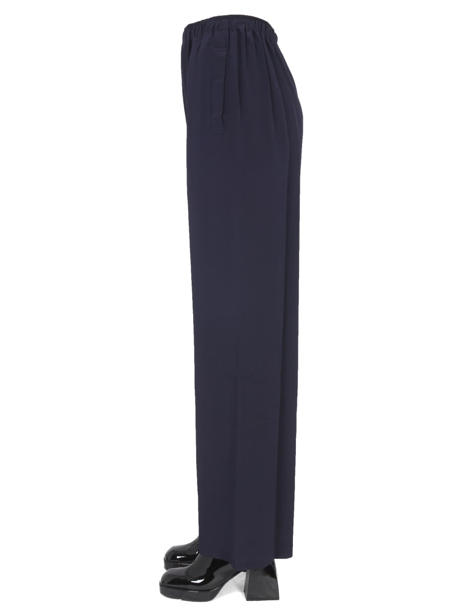 Vivienne Westwood Wide-leg High-waisted Trousers In Blue