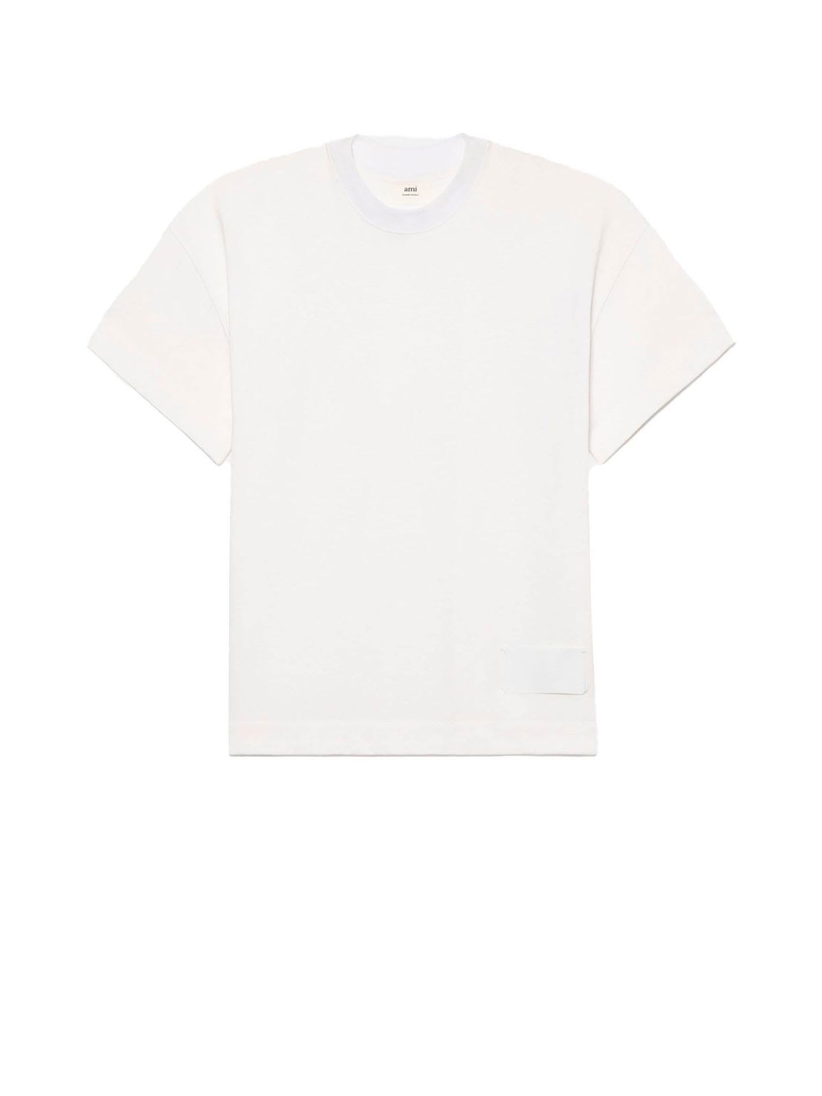 Ami Alexandre Mattiussi T-shirt In White Organic Cotton