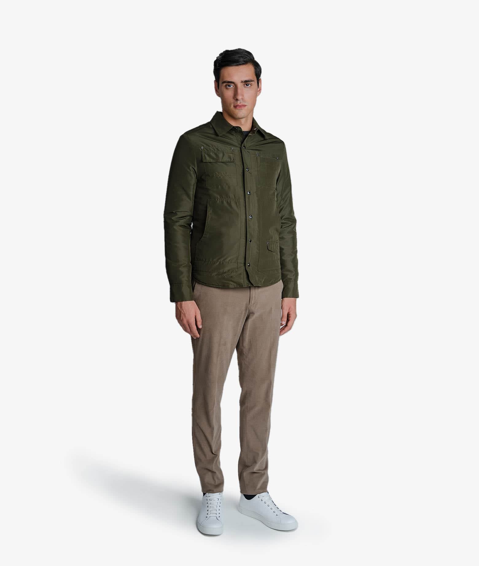 Larusmiani Casual Jacket T-shirt In Olive