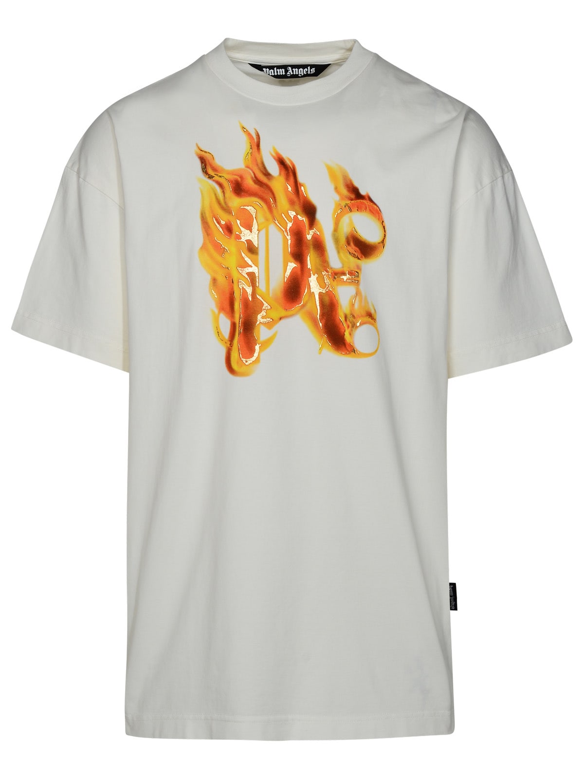 burning Monogram White Cotton T-shirt