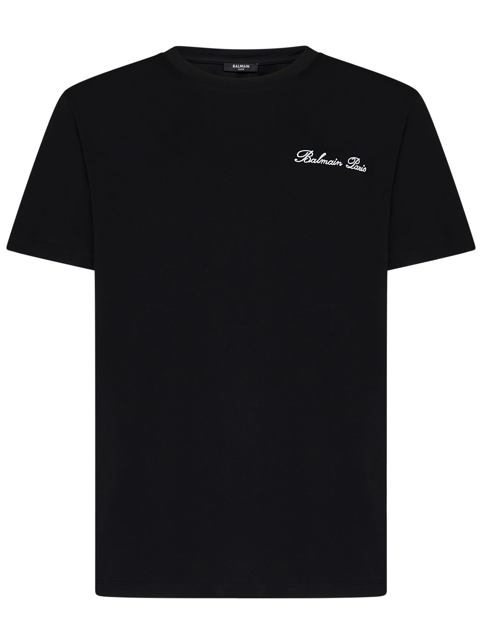 Shop Balmain Paris Iconic T-shirt In Black