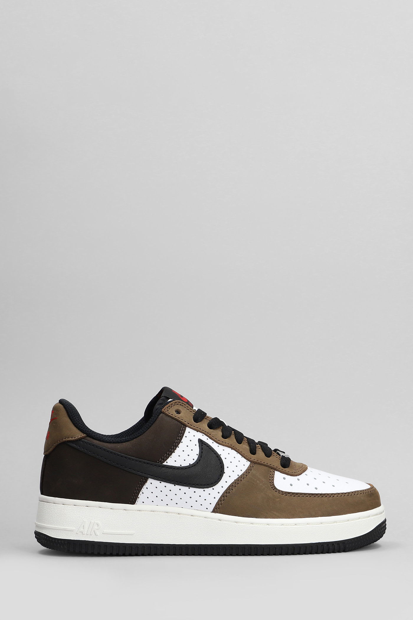 Nike Air Force 1 Low Retr Sneakers In White Suede And Leather In Multi