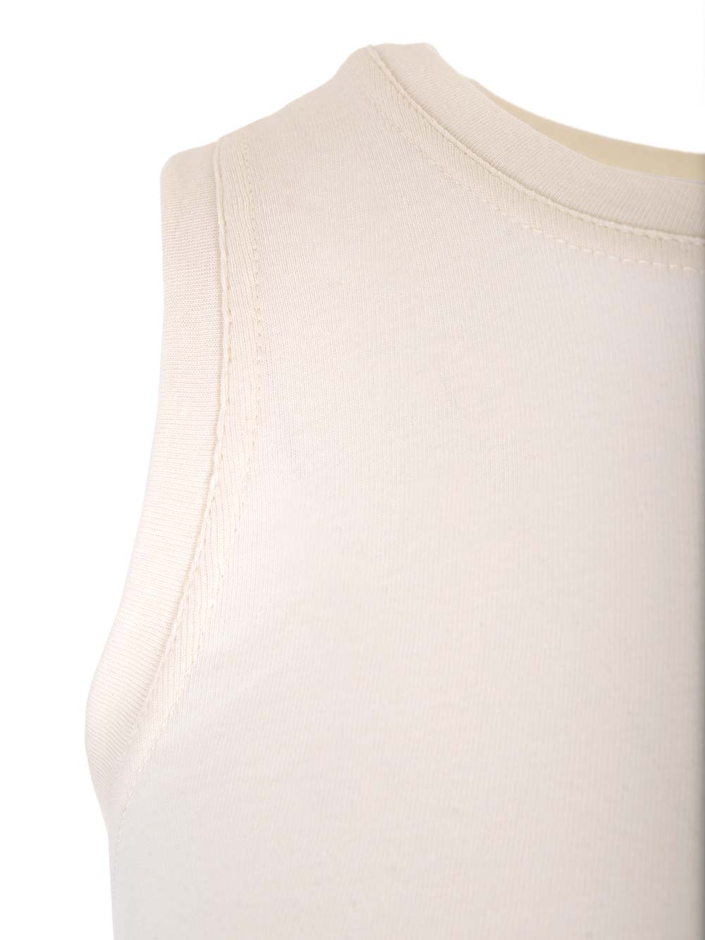 Jil Sander Set Of Two Layered Cotton Tops In Grey