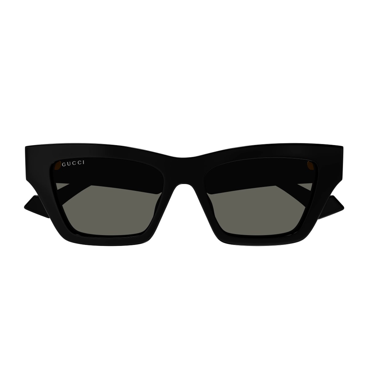Gucci Gg1753s Linea Emblem 001 Black Grey Sunglasses In Black