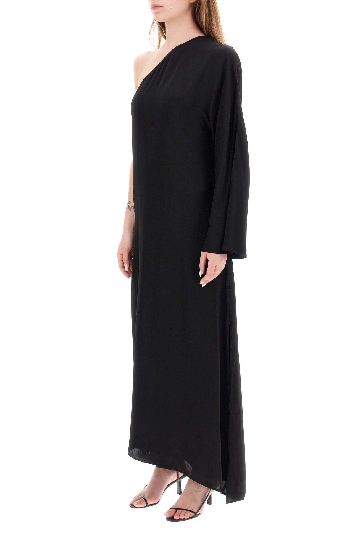 Shop By Malene Birger Avilas One Shoulder Maxi Dress In Black (black)