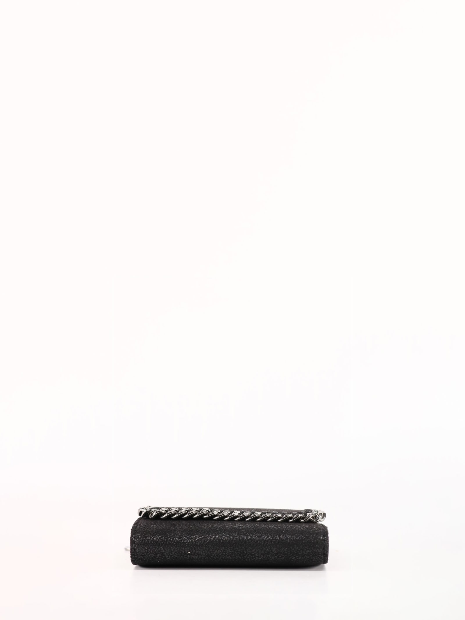 Shop Stella Mccartney Small Falabella Wallet In Black