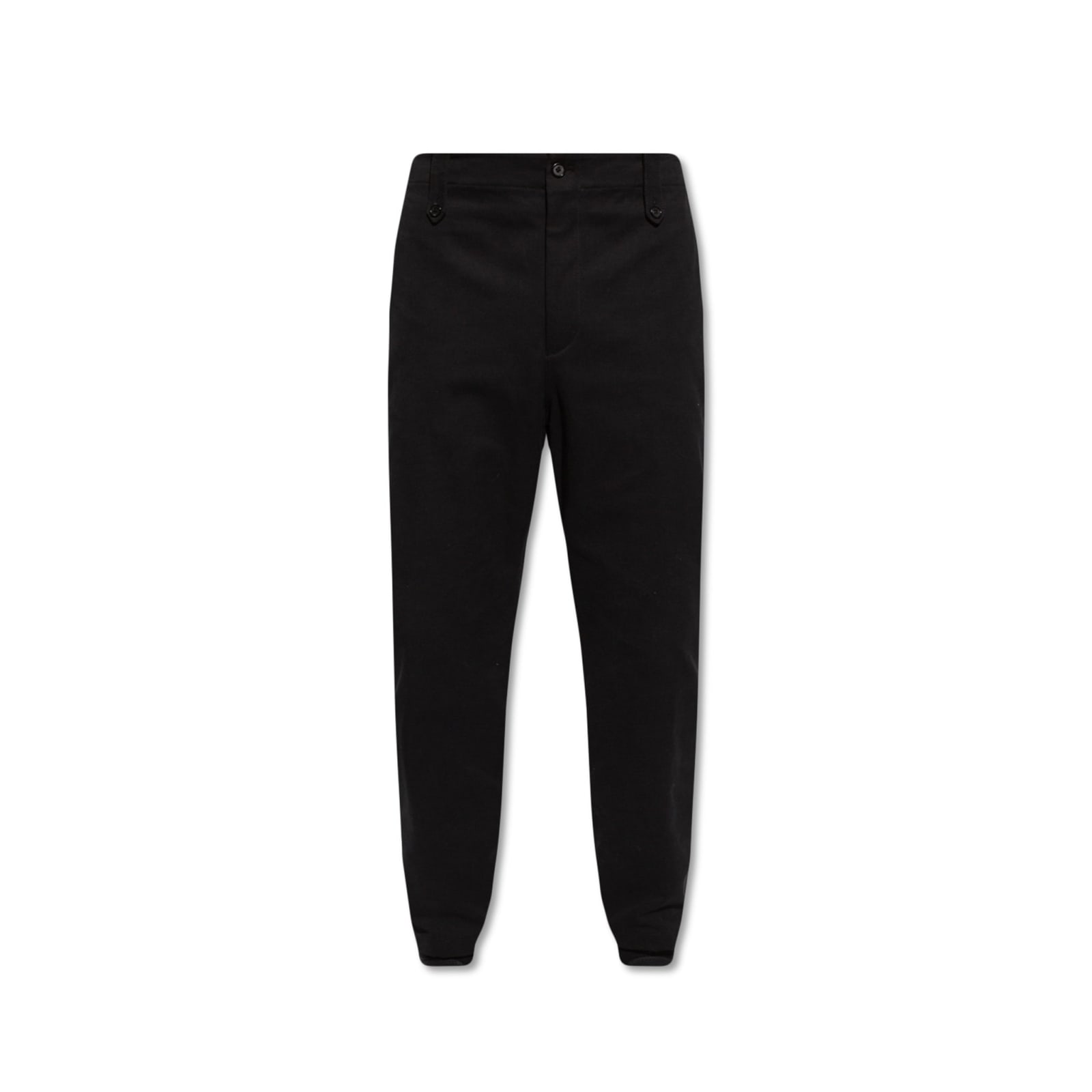 Shop Alexander Mcqueen Pleat-front Trousers In Black