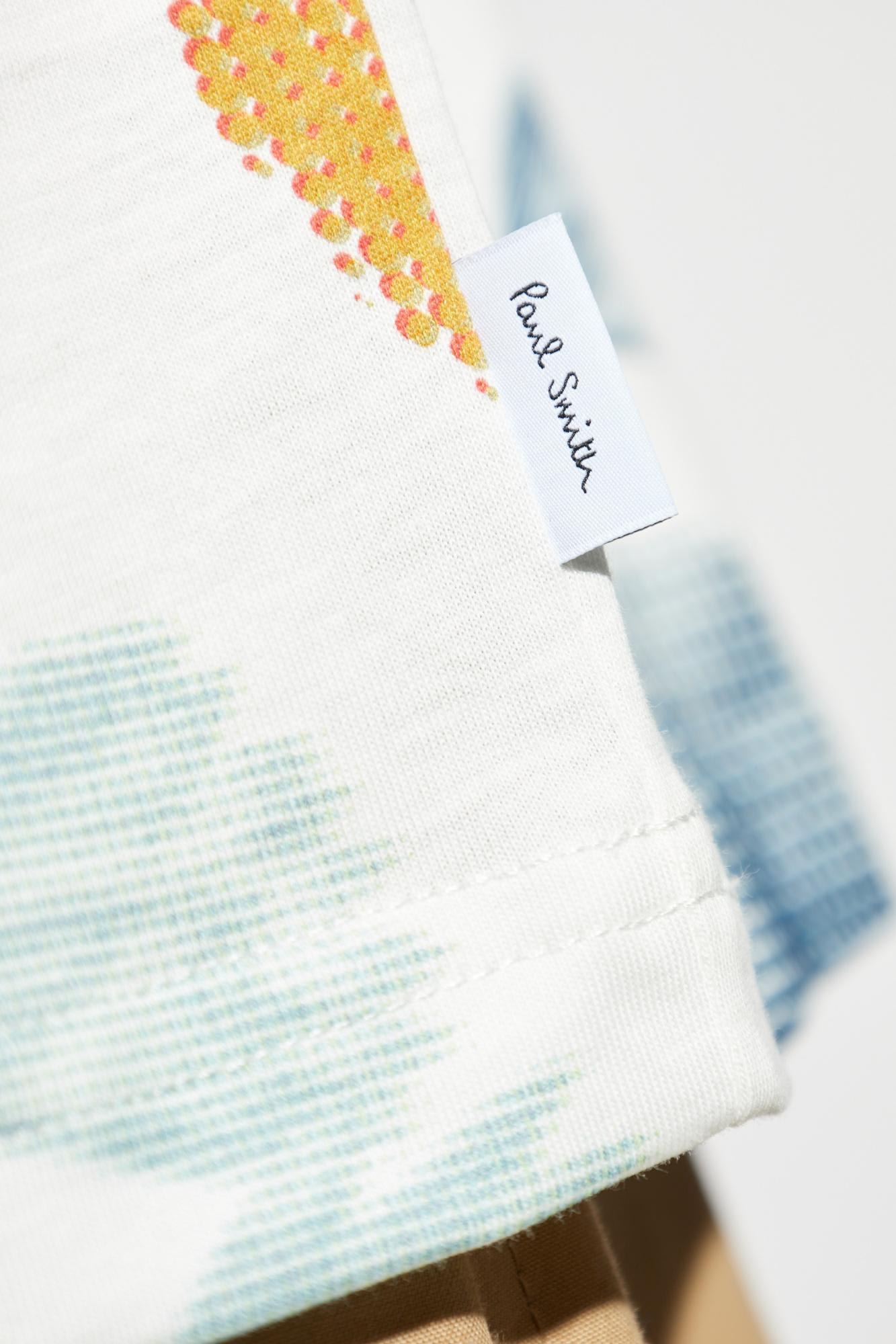 Ps By Paul Smith Ps Paul Smith Printed Cotton T-shirt In White