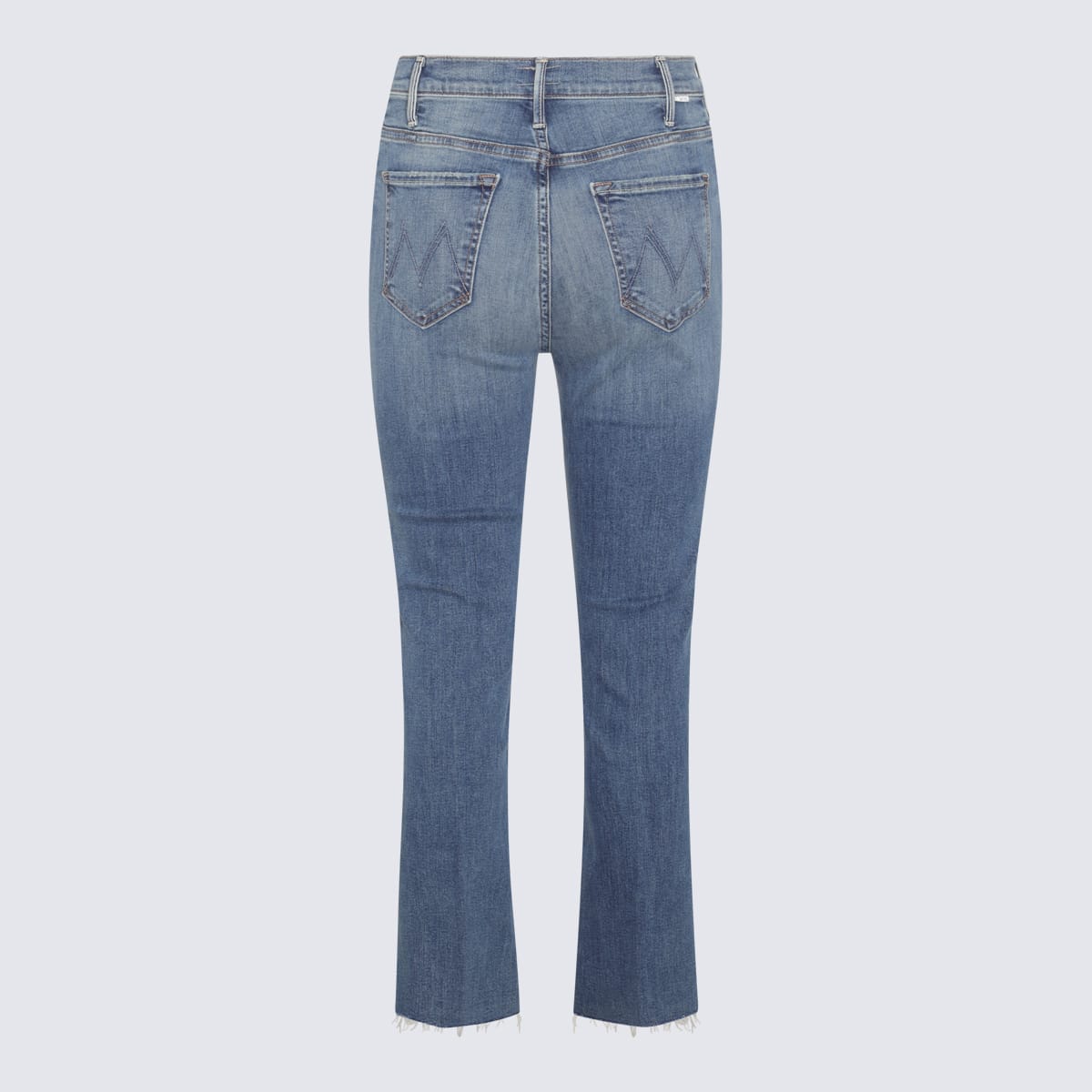 Shop Mother Blue Denim Crop Jeans