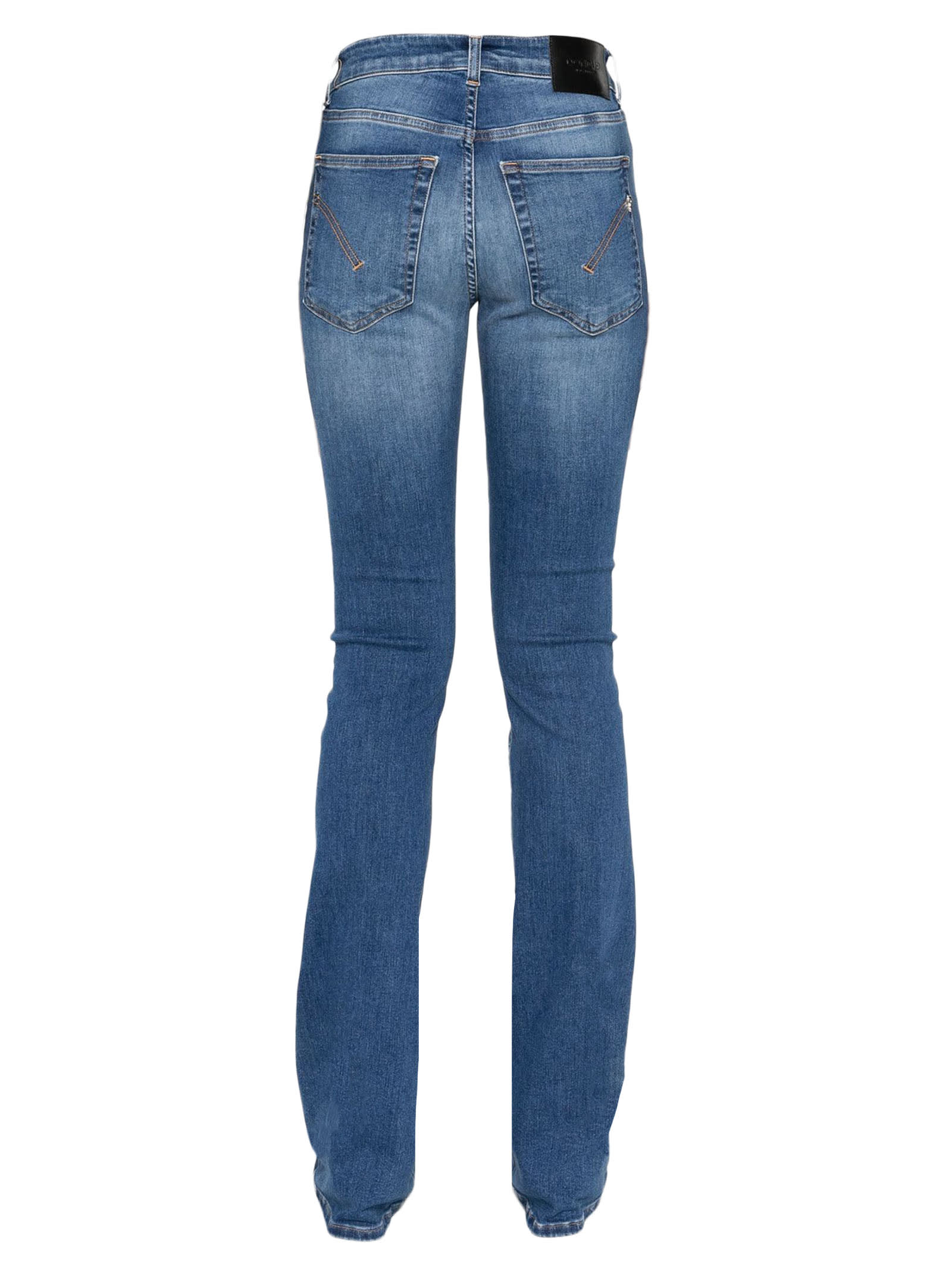 Shop Dondup Newlola Bootcut Jeans In Blue