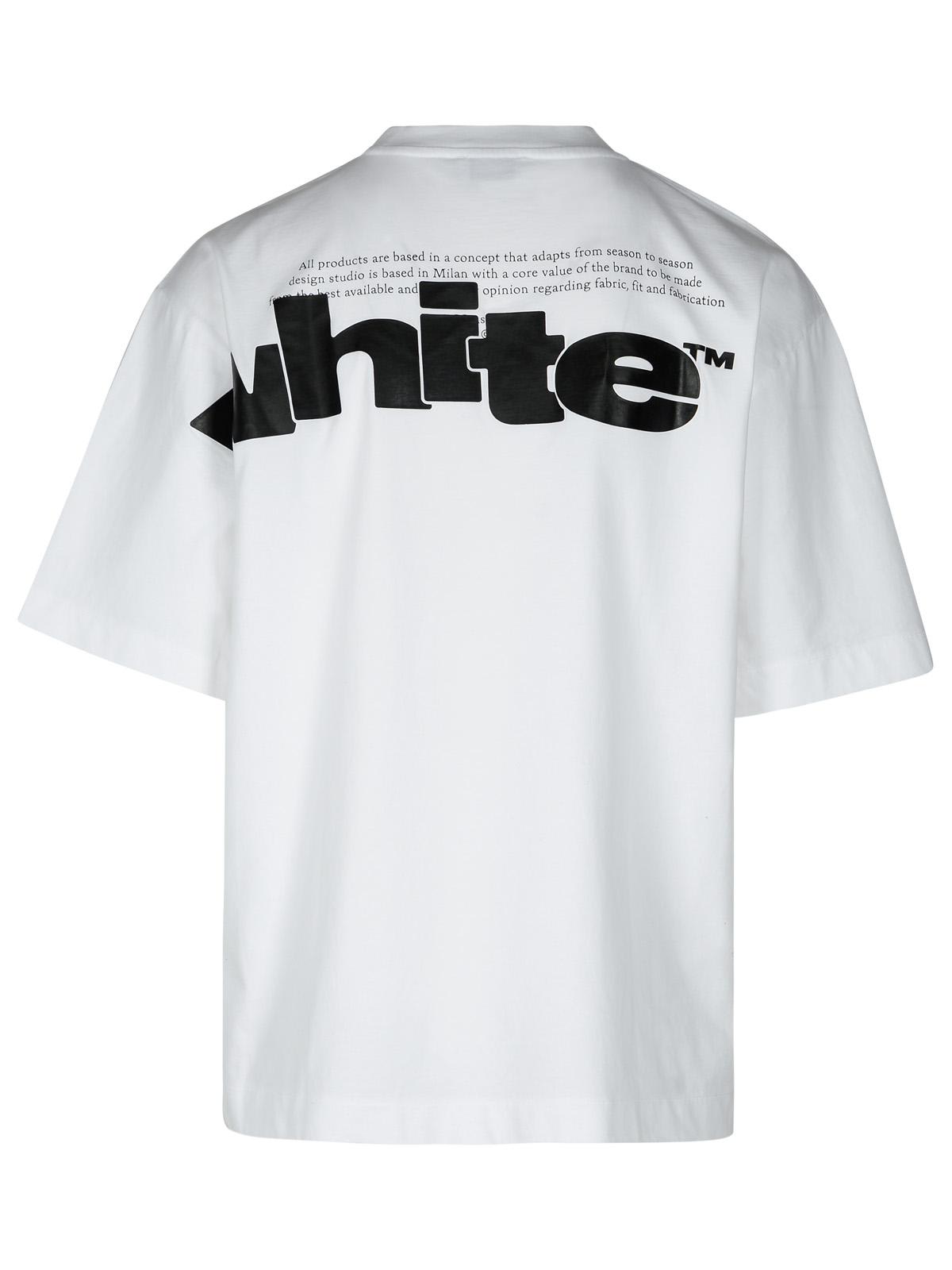 Shop Off-white Shared White Cotton T-shirt