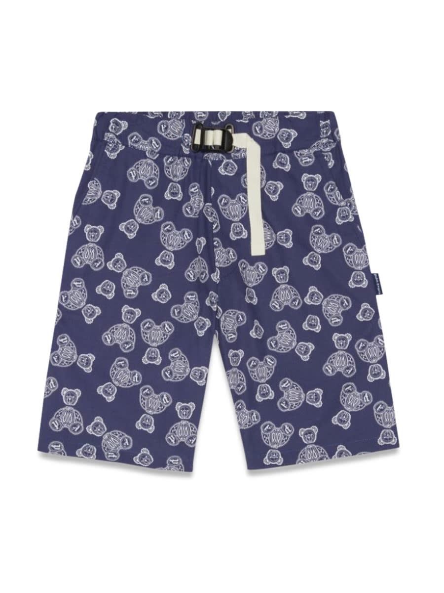 Shop Palm Angels All Over Printed Chino Shorts In Blue