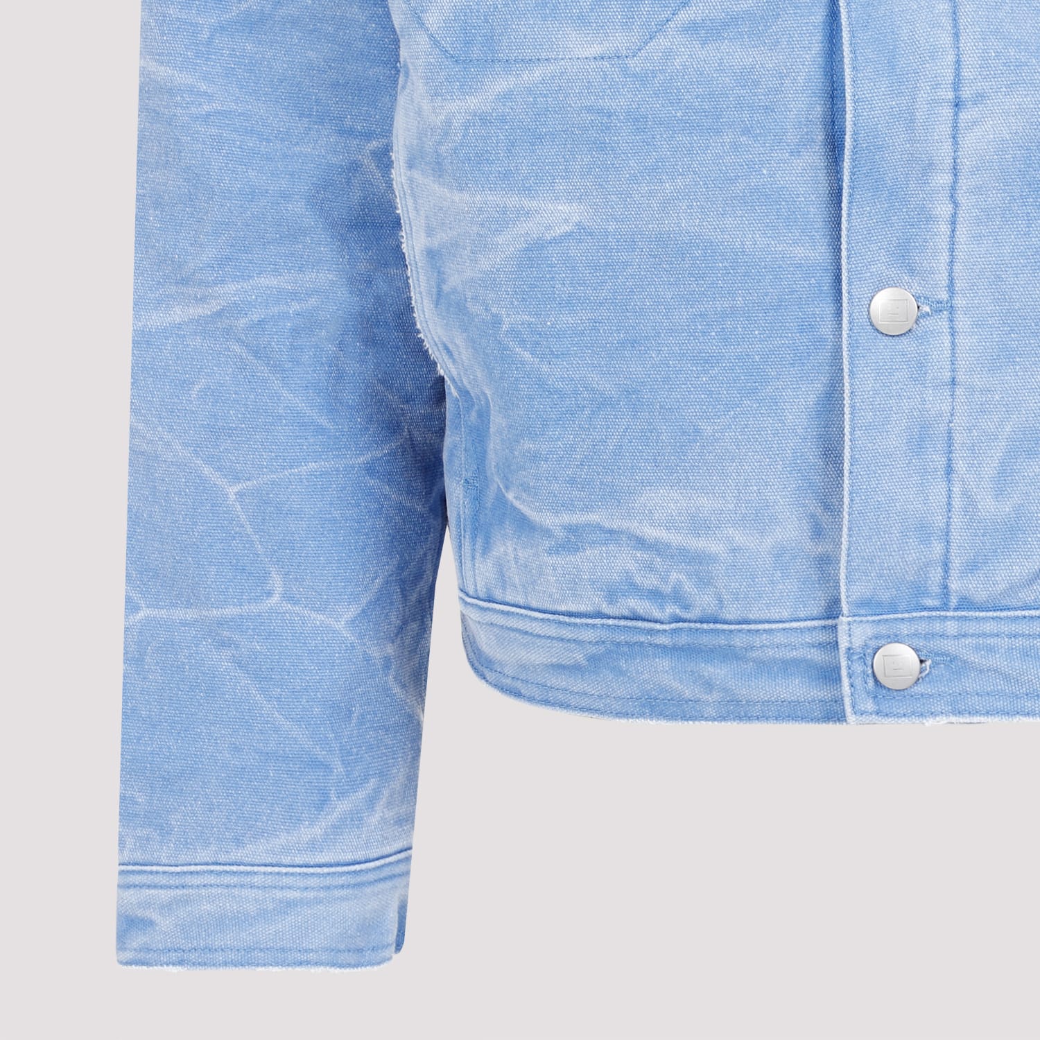 Shop Acne Studios Cotton Jacket In Aqo Powder Blue