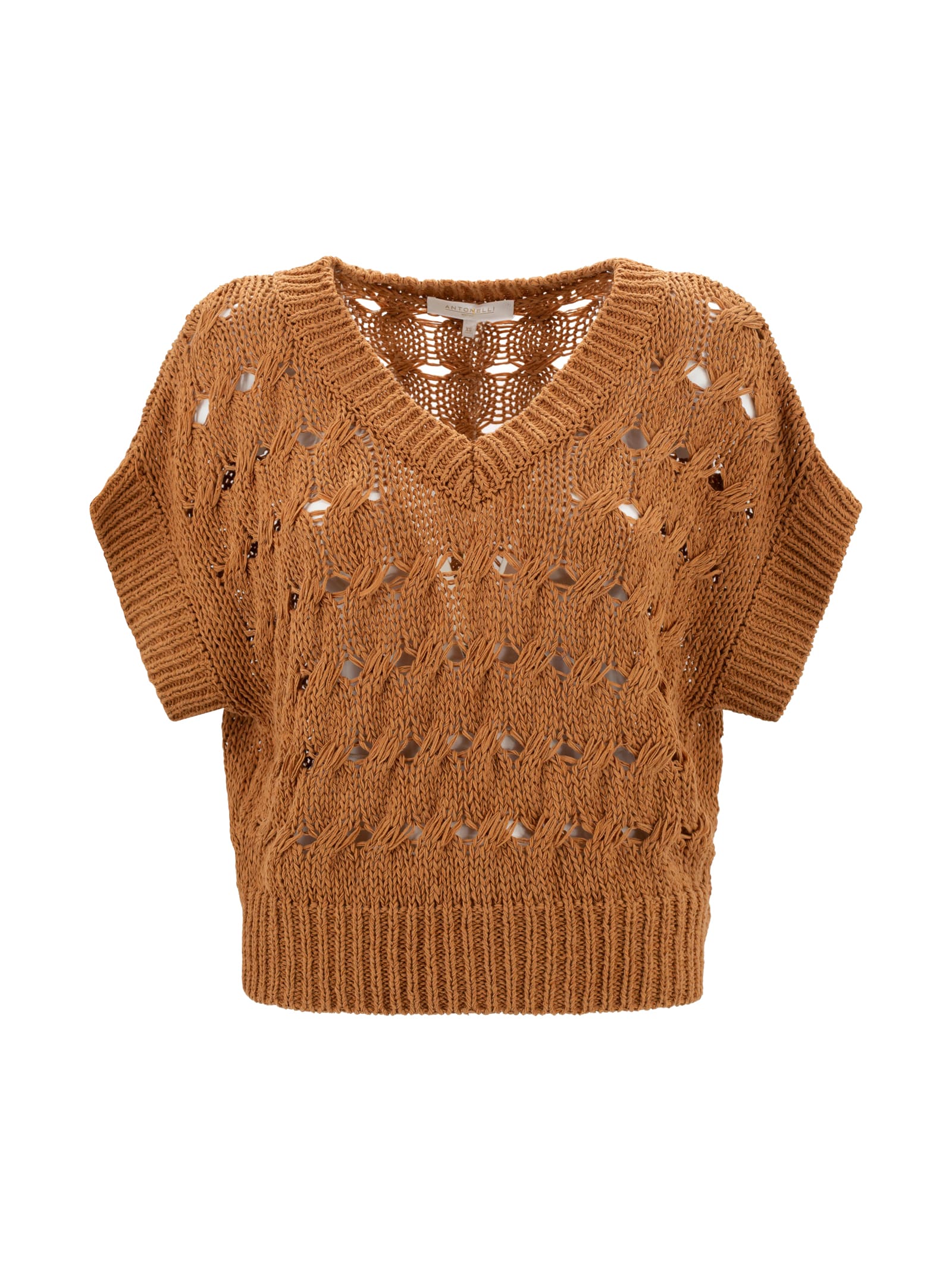 Antonelli Cotton-blend V-neck Sweater