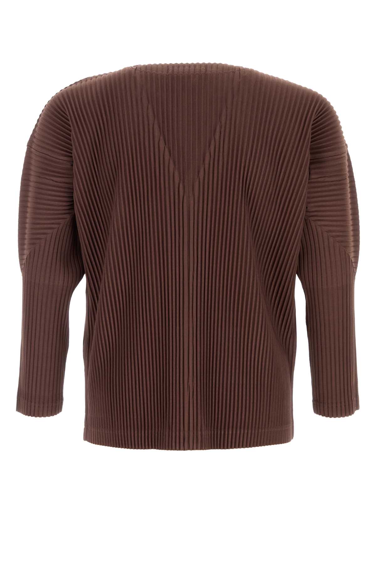 Issey Miyake Long Sleeve Ribbed Cardigan V-neck In Multi