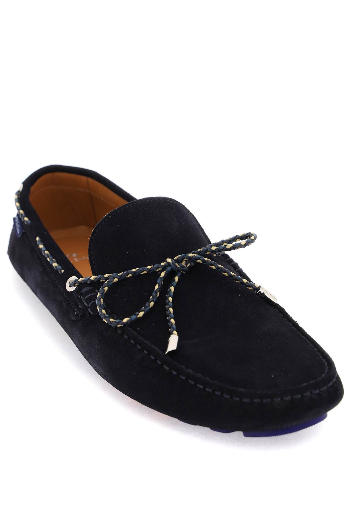 Ps By Paul Smith Springfield Suede Moccasin In Blue