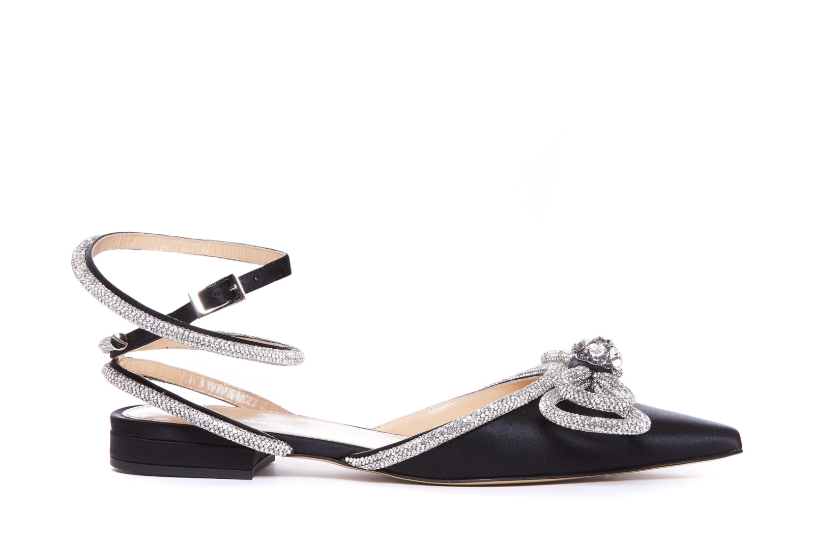Mach &amp; Mach Double Bow Flats In Black