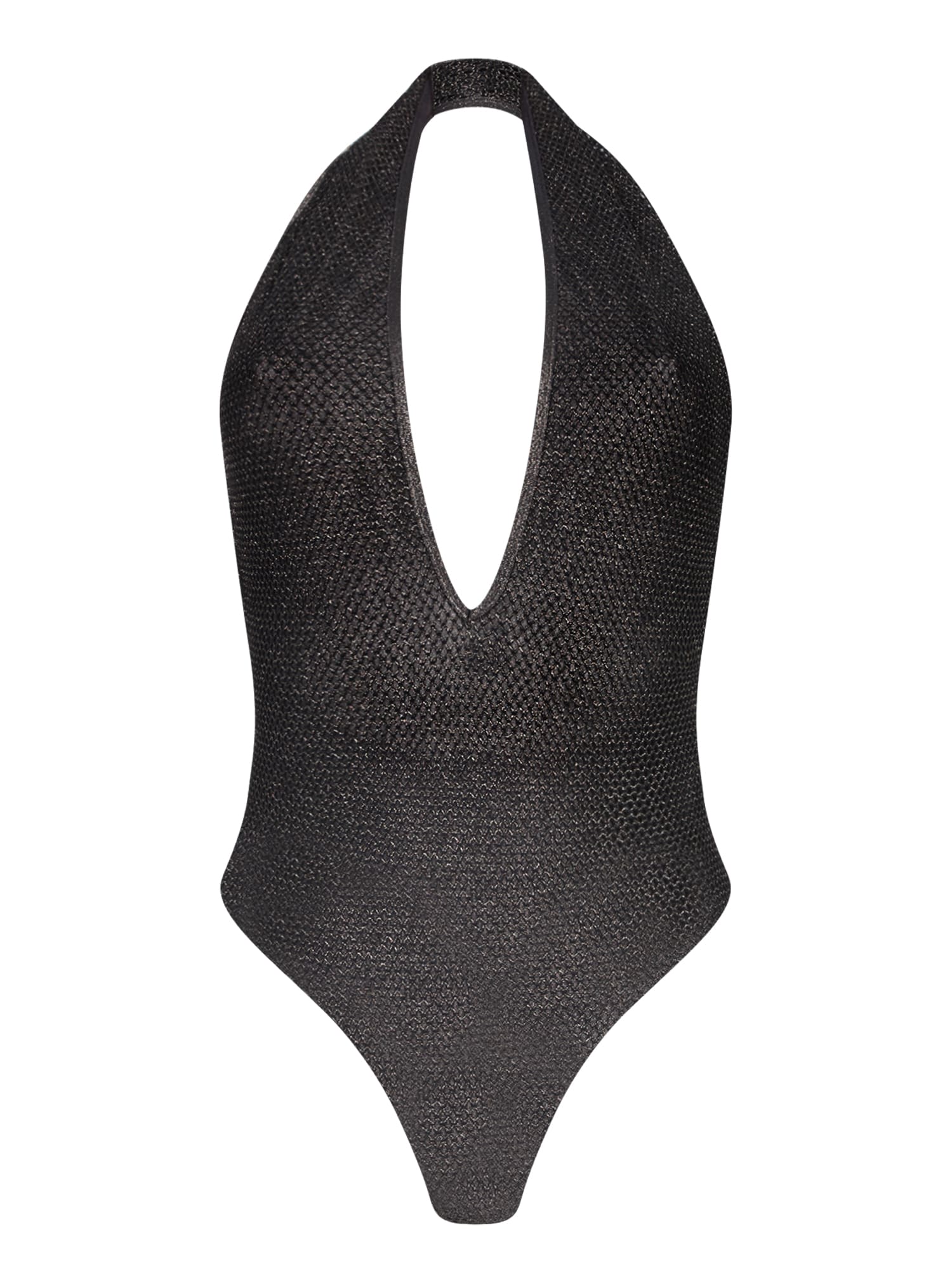 V-neck Black Gold Bodysuit