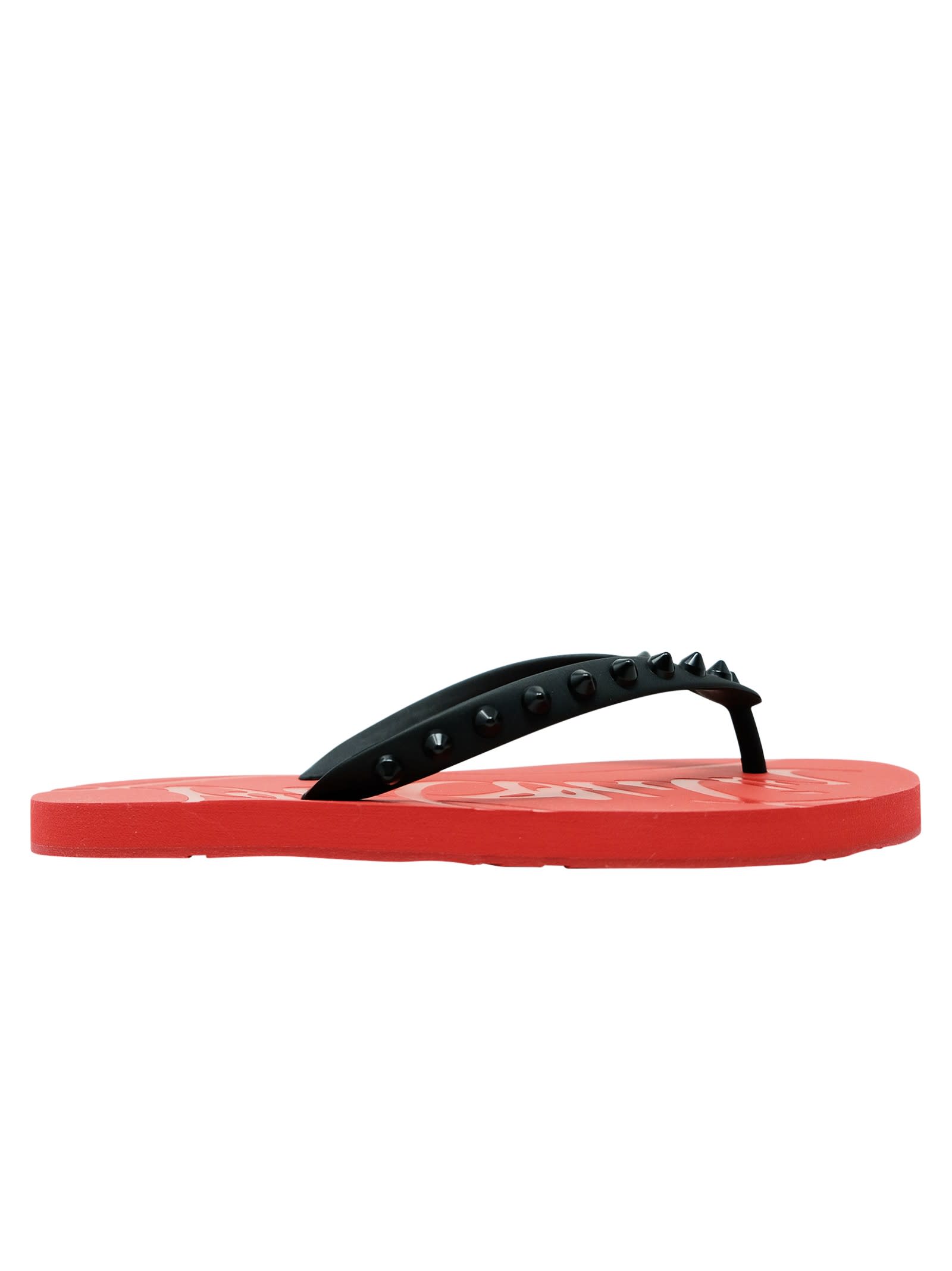 CHRISTIAN LOUBOUTIN CHRISTIAN LOUBOUTIN RUBBER LOUBI FLIP