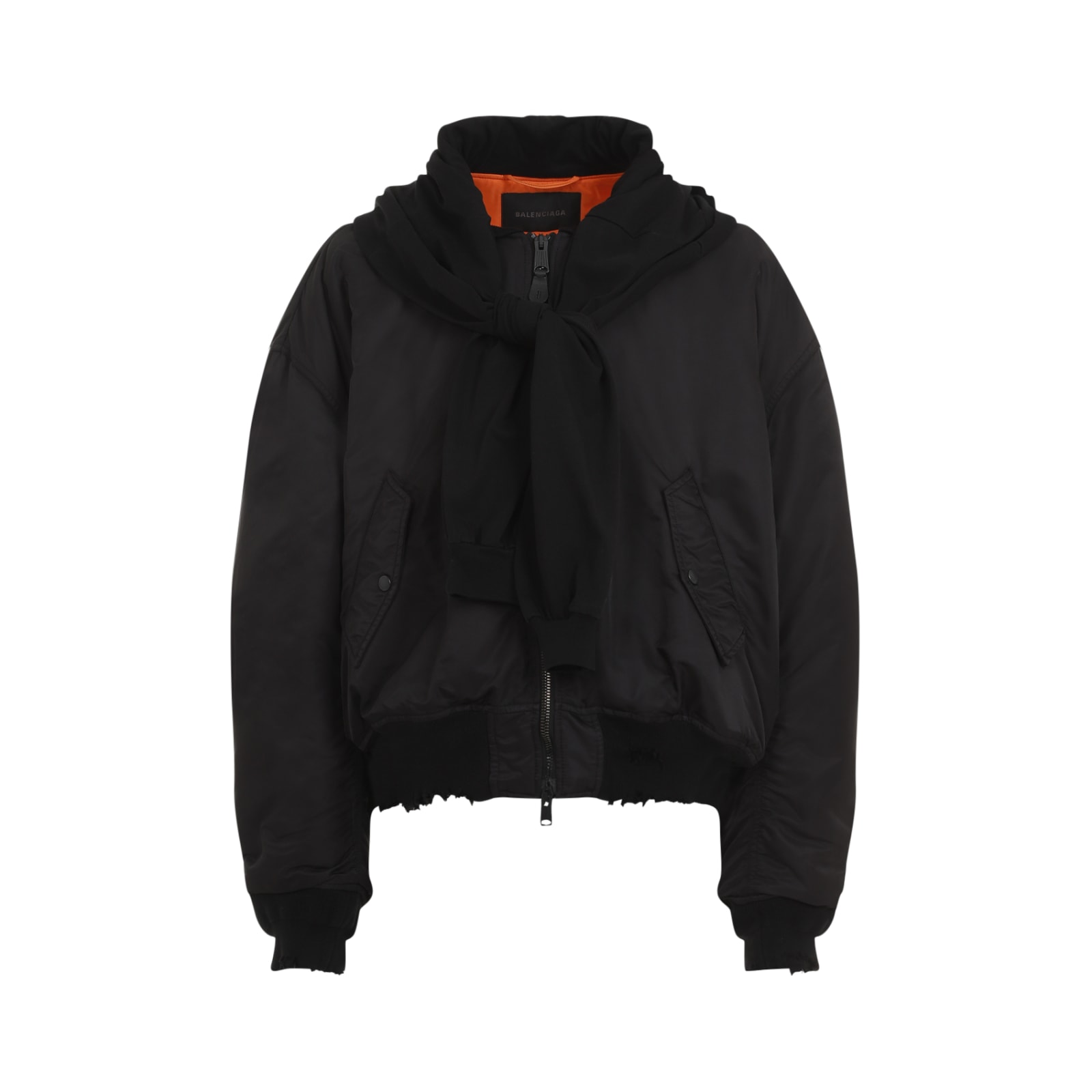 Shop Balenciaga Incognito Bomber Jacket In Black