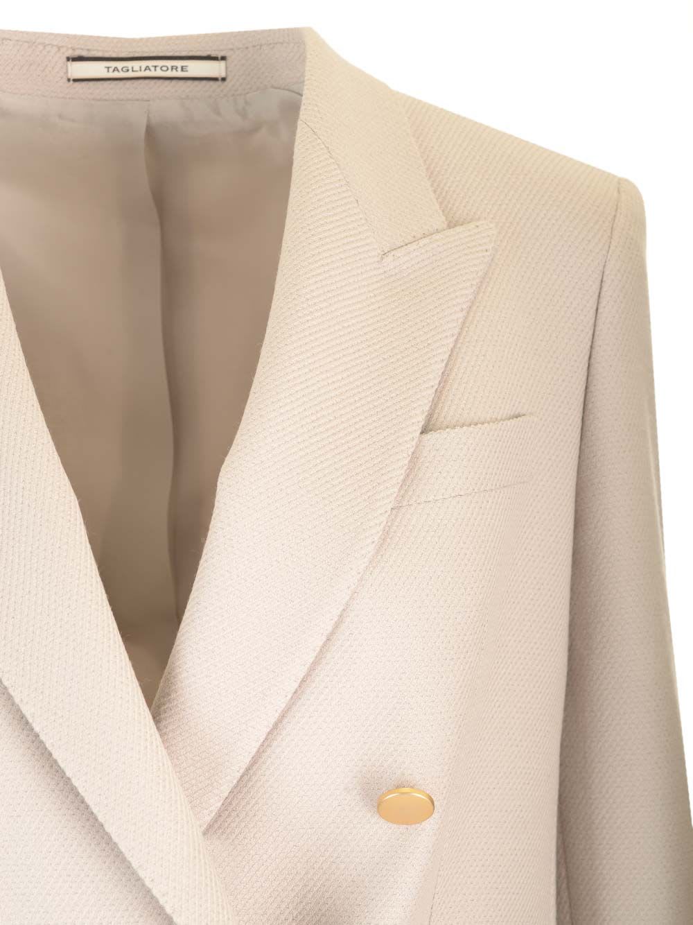 Shop Tagliatore Jasmine Double-breasted Blazer In Grey