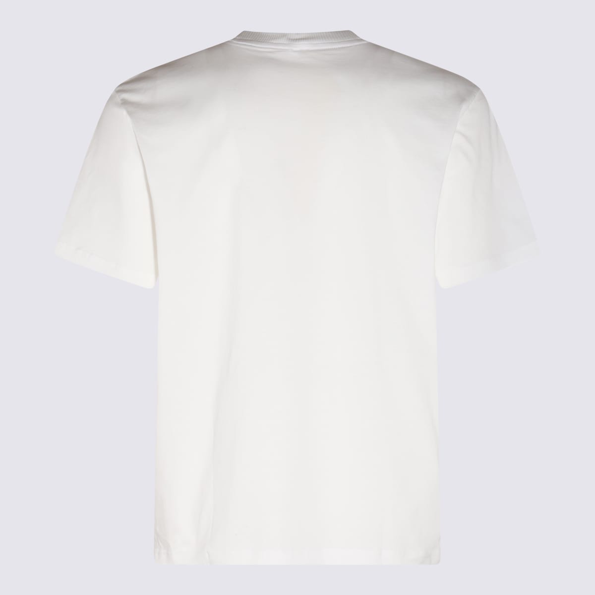 Sunnei White And Yellow Cotton T-shirt In White Ppt