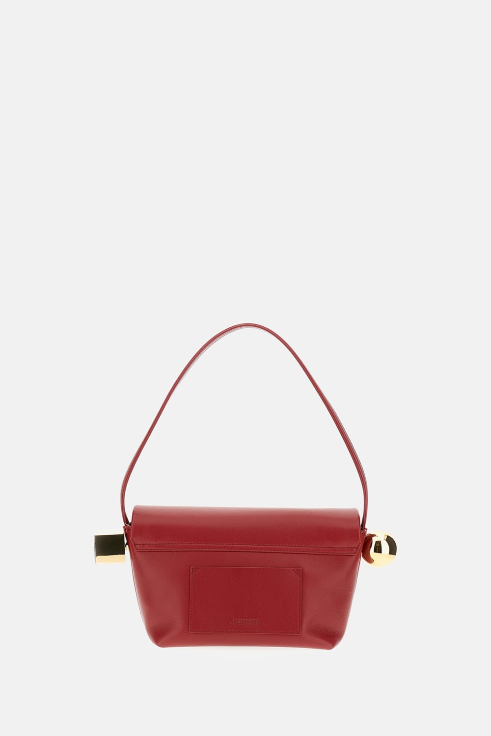 Jacquemus Spherical Embellishment Shoulder Bag With Top Handle In Red