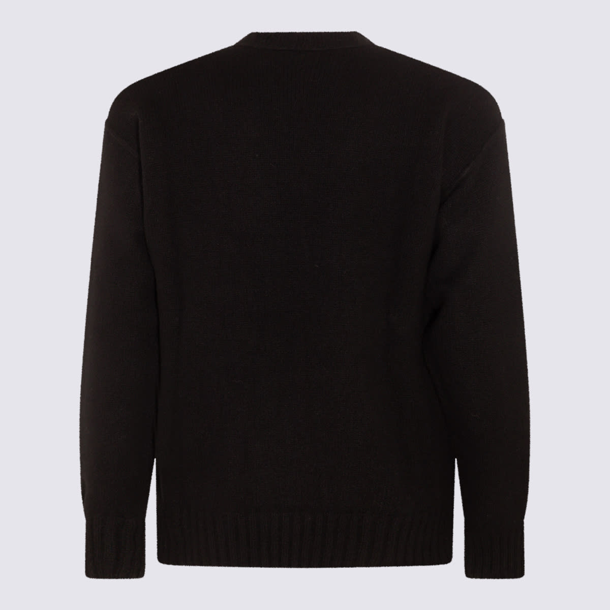Shop Isabel Benenato Black Cashmere And Wool Blend Sweater