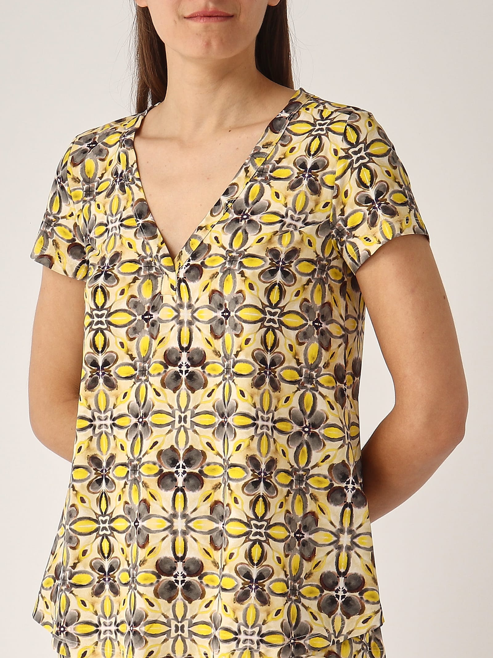 Maliparmi T-shirt Caleido T-shirt In Yellow