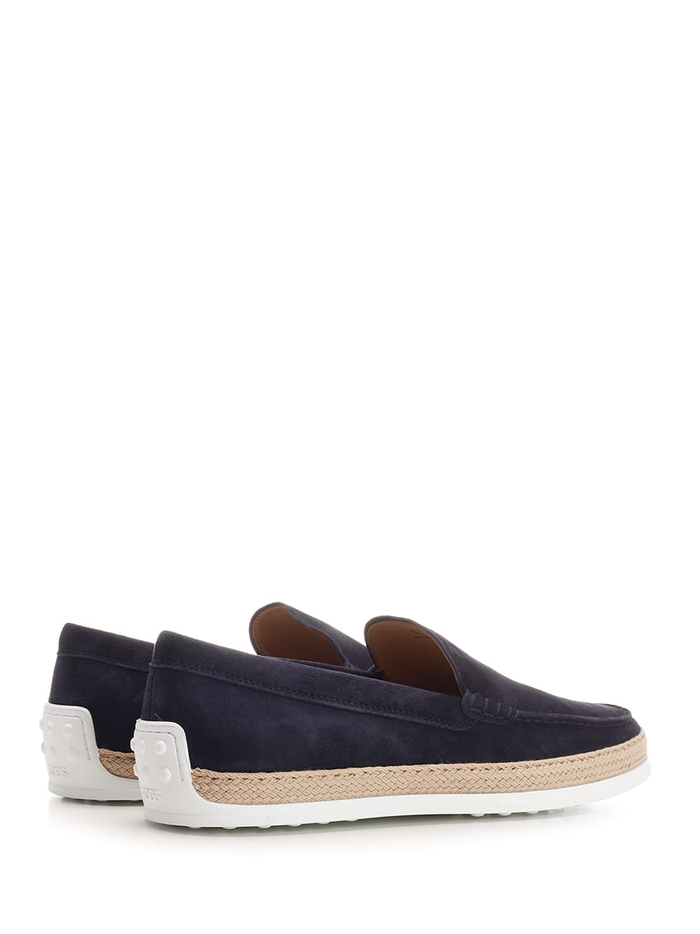 Shop Tod's Slip On Loafers In Blue