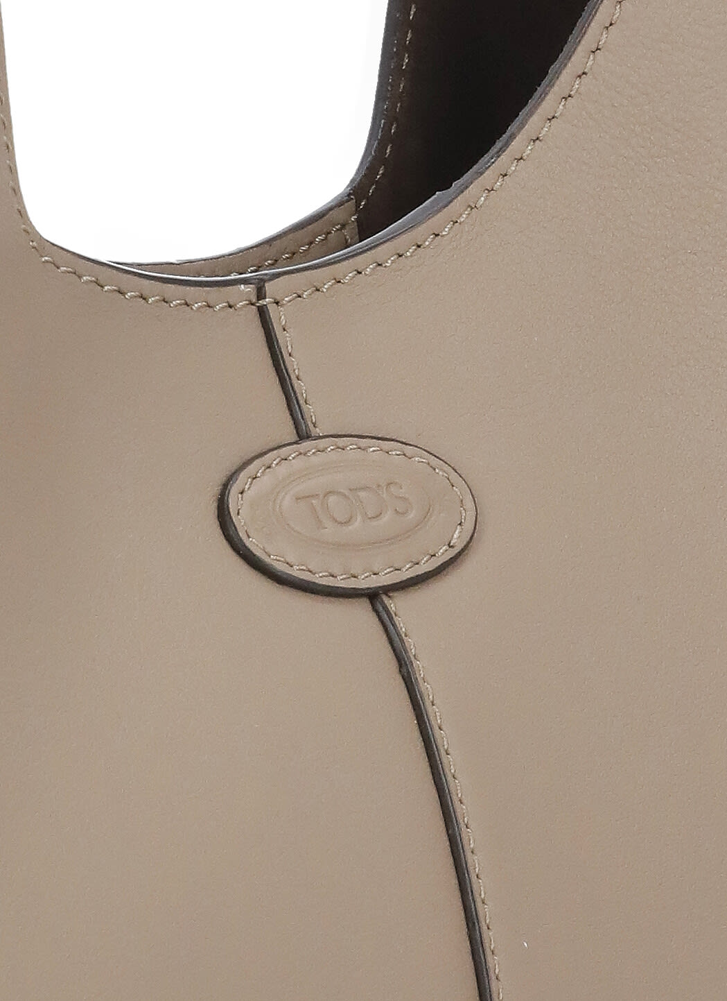 Shop Tod's Hobo Bag In Beige