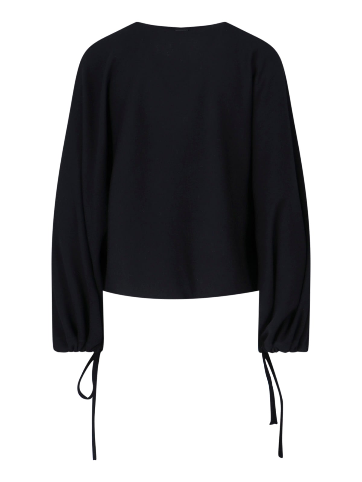 Max Mara Virgin Wool Sweater Frais In Black