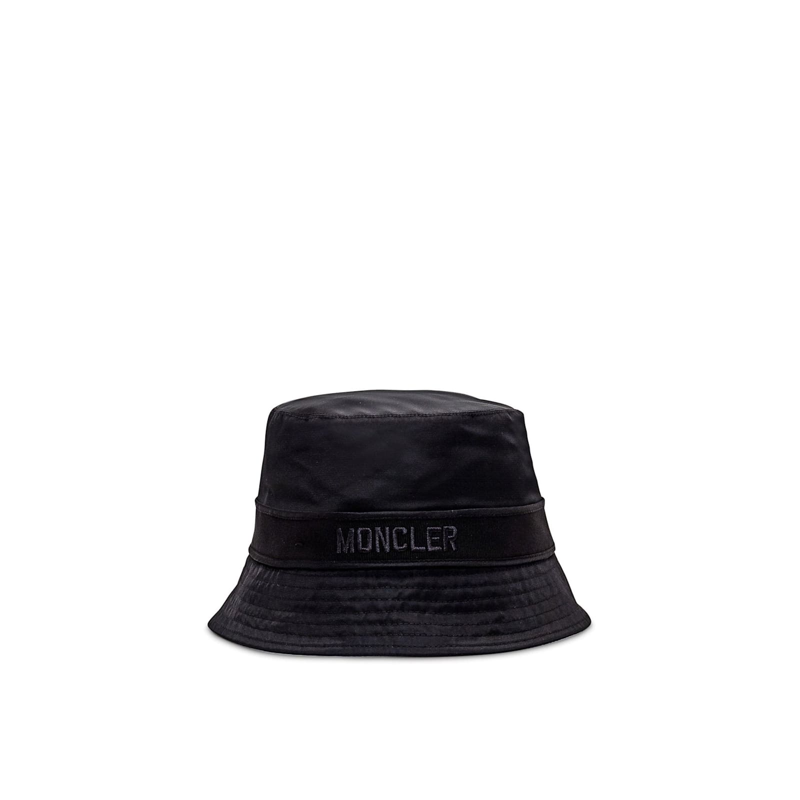 Moncler Logo Bucket Cap Women In Black
