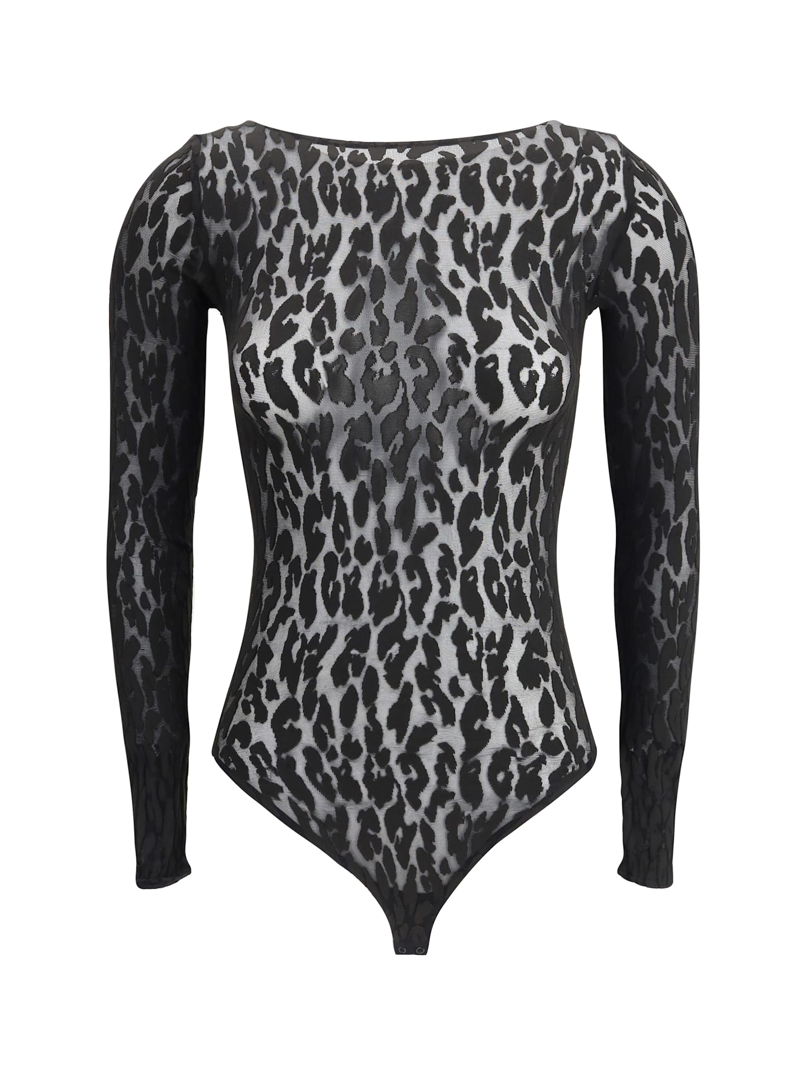 Wolford Leo String Body With Animalier Patterns In Black