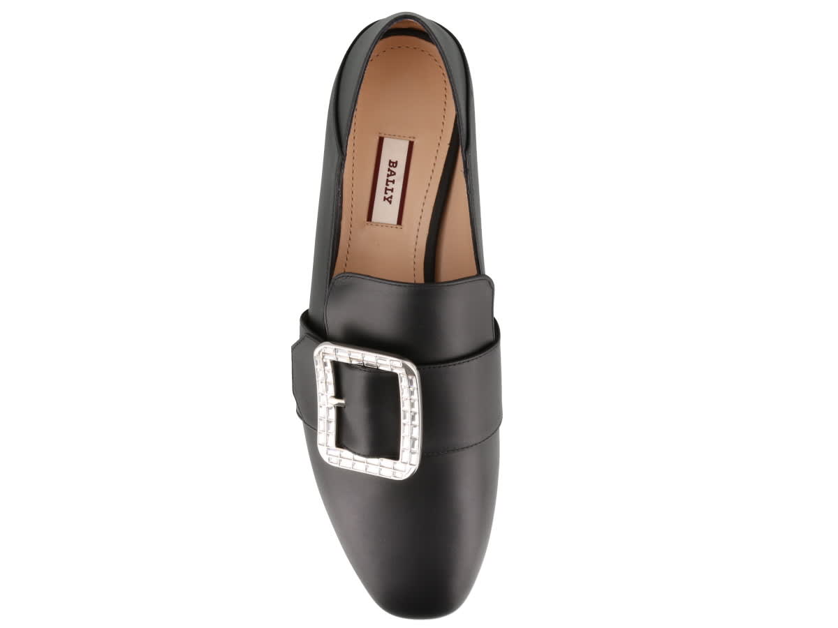 bally loafers black