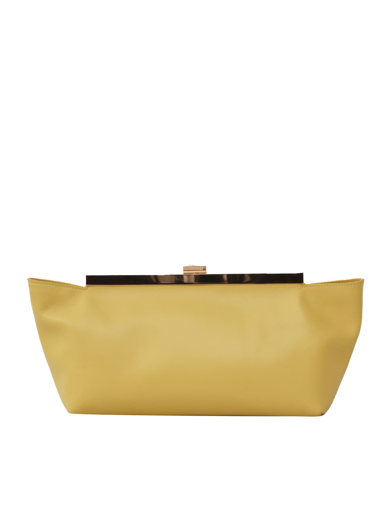 Fabiana Filippi Leather Pouch In Green