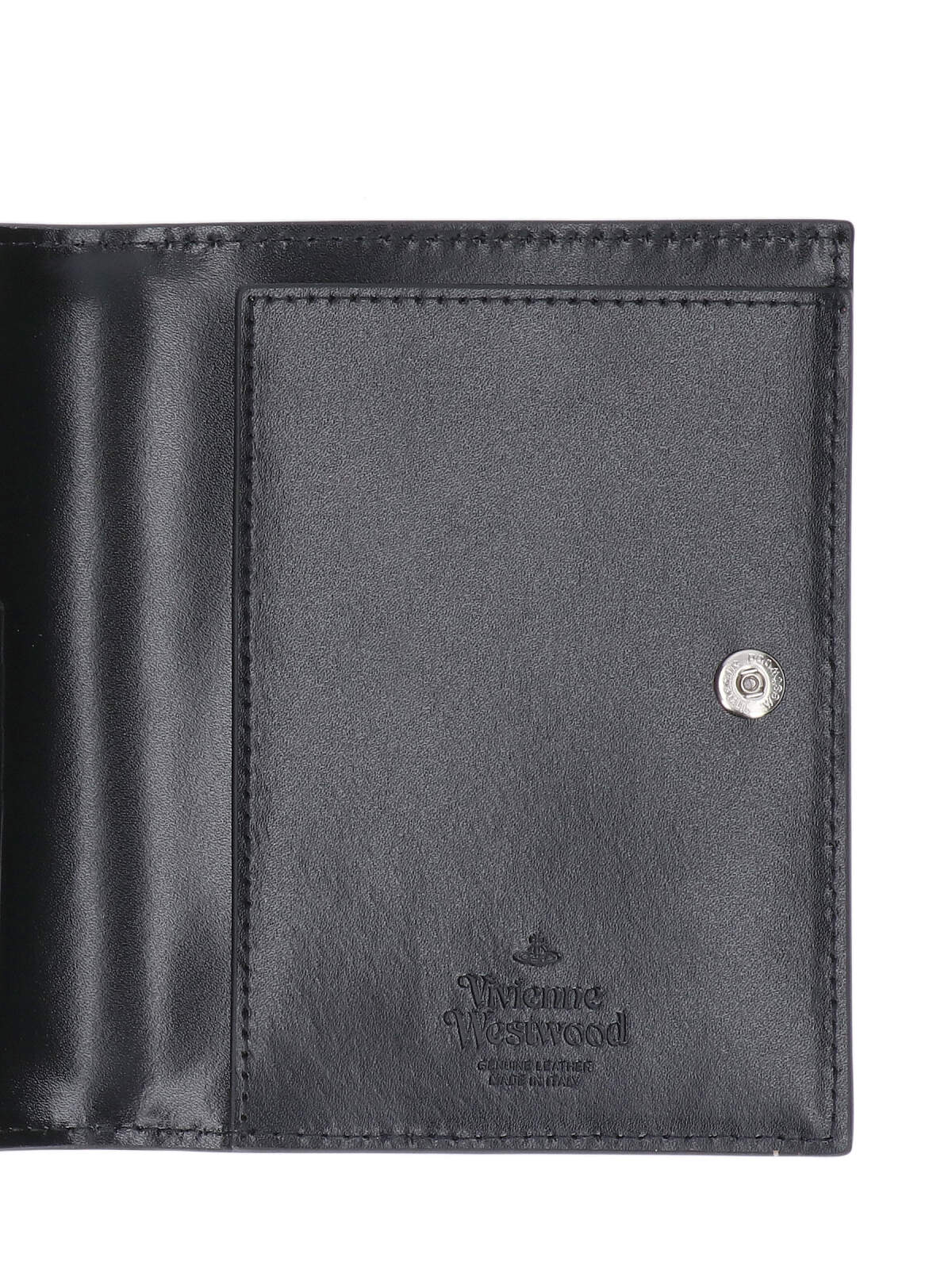 Shop Vivienne Westwood Bifold Logo Card Holder In Black