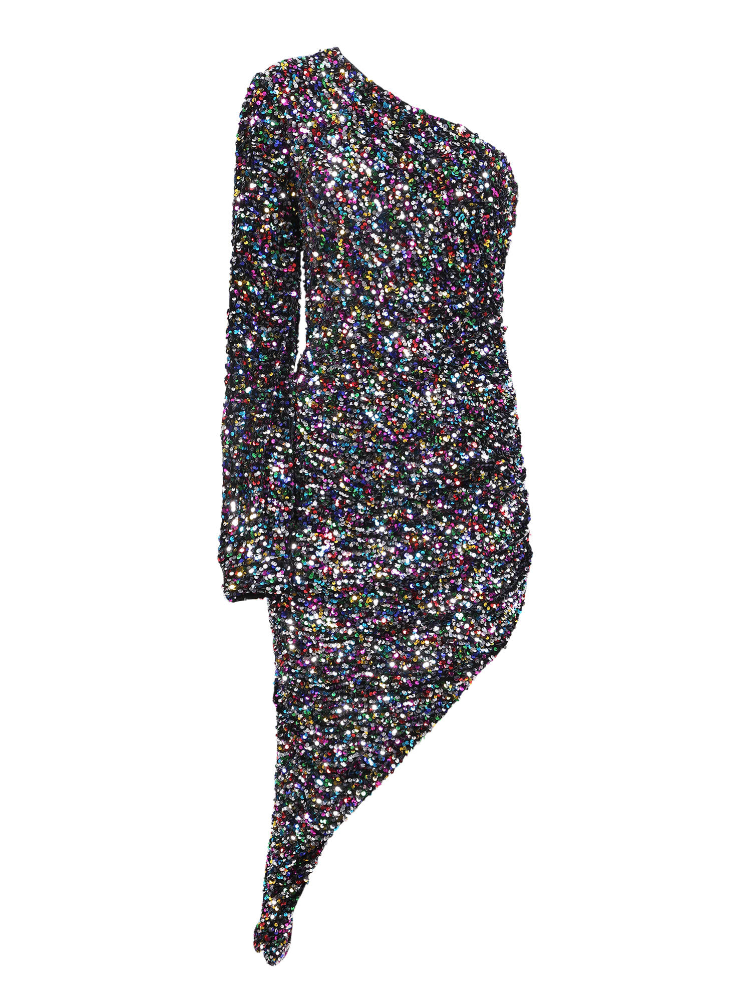 Shop Amen Velvet Sequins Black Dress