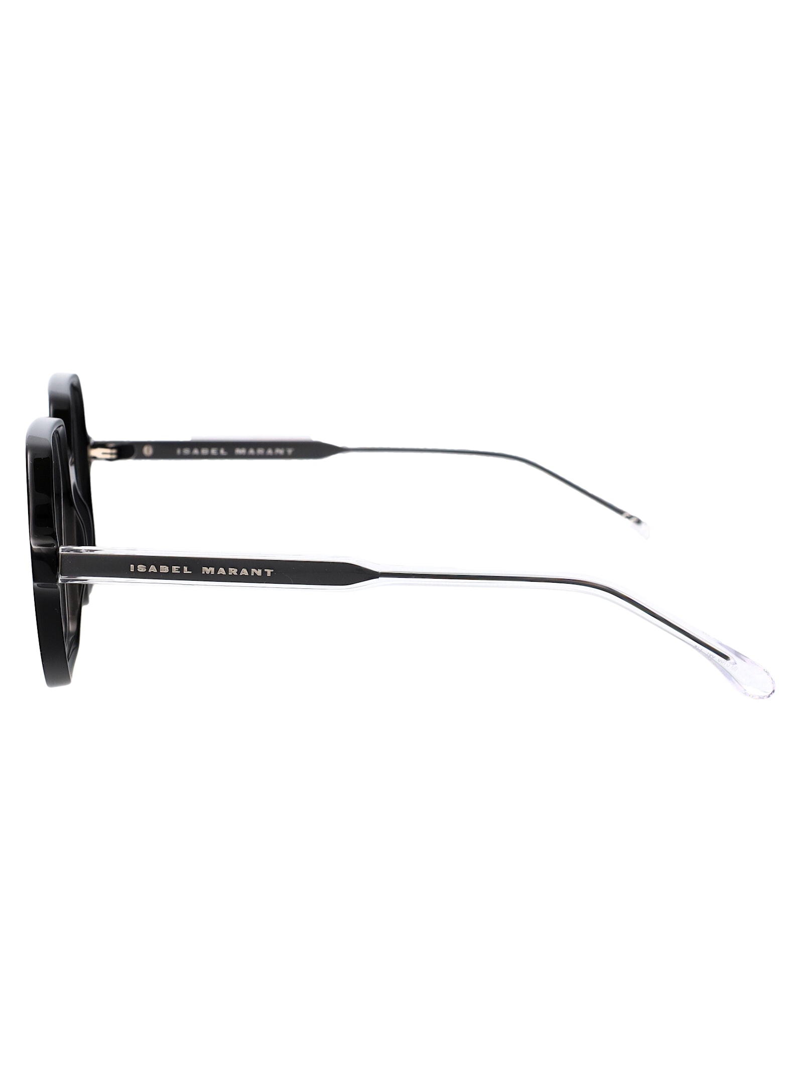 Isabel Marant Black Metal Glasses In Black