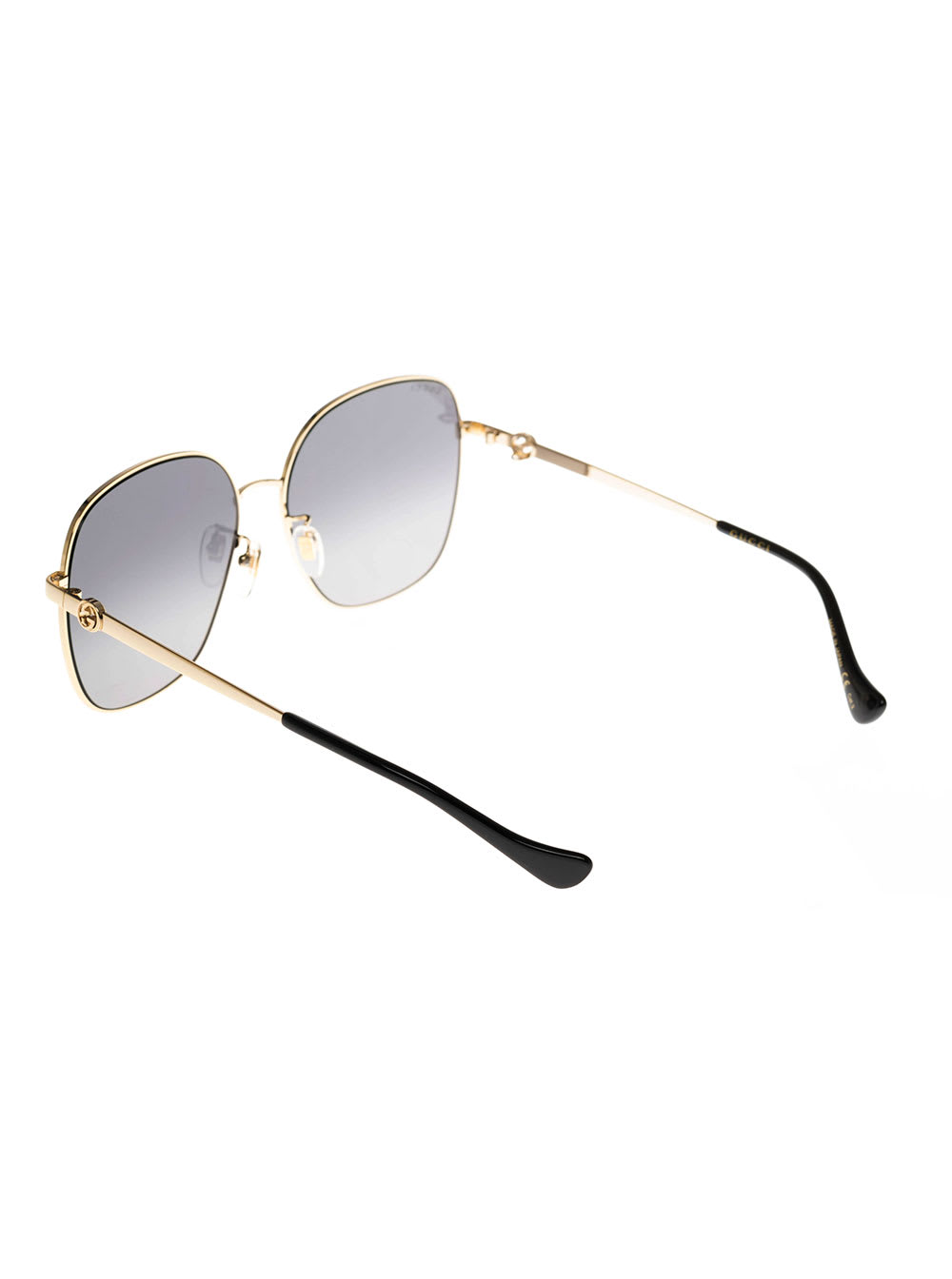 Gucci Chain Bridge Sunglasses In Metallic