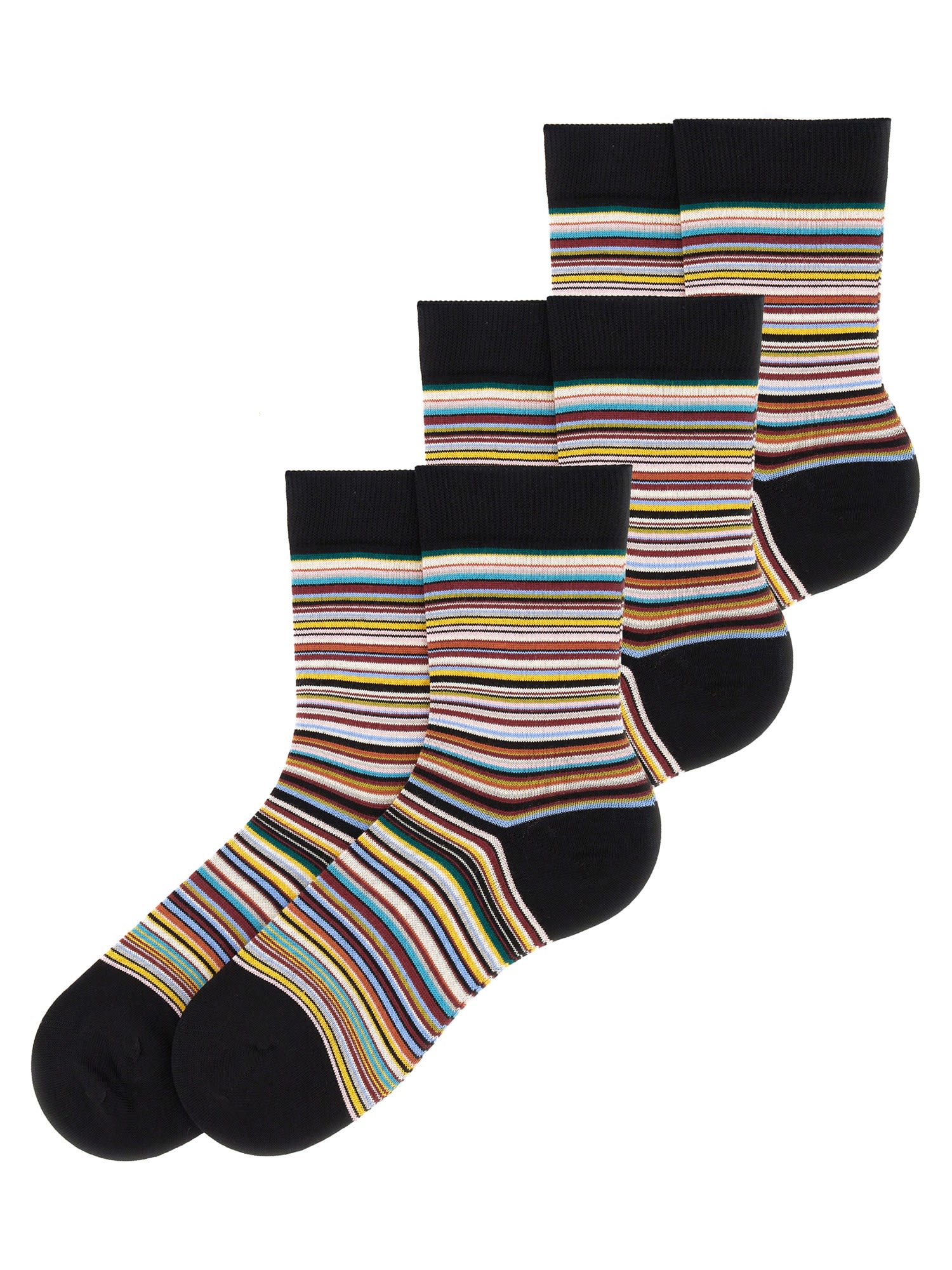 Paul Smith Set Of Three Socks In Multicolour