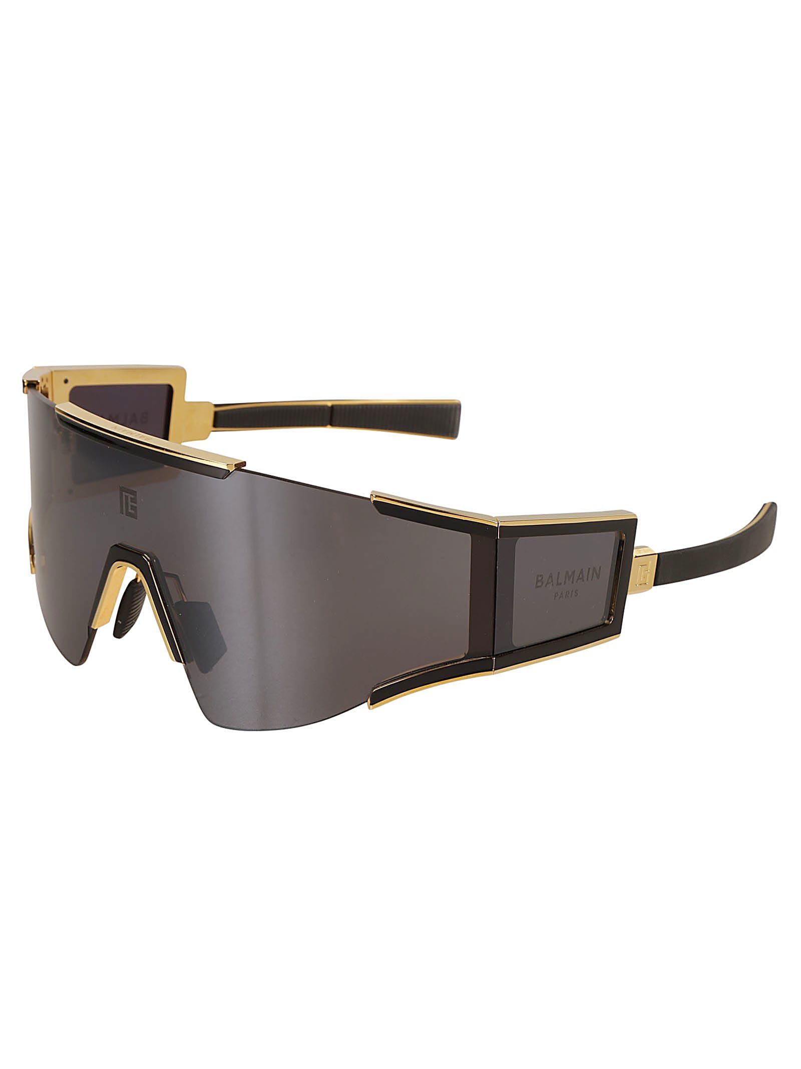 Shop Balmain Fleche Sunglasses Sunglasses In Black/gold