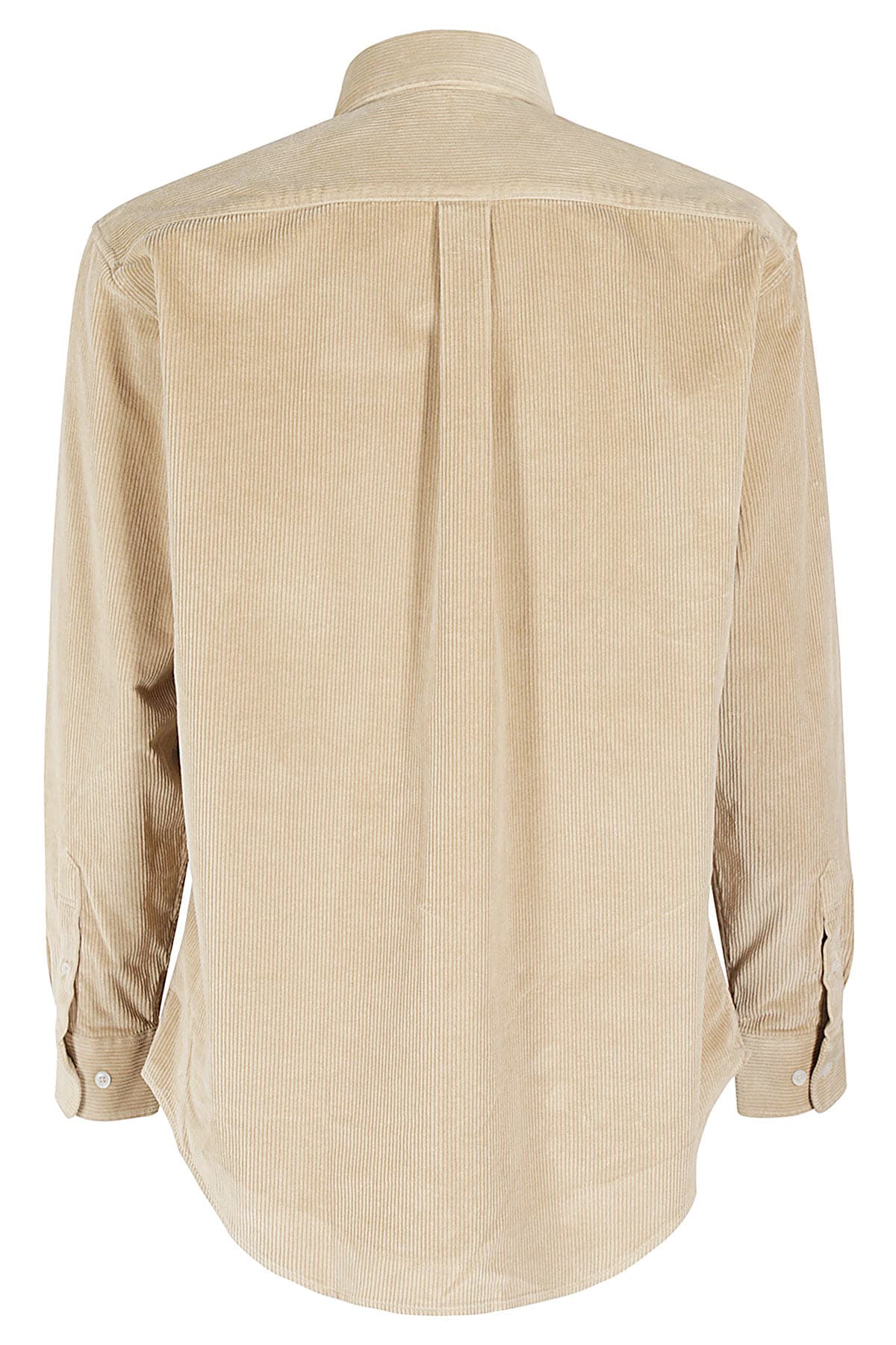 Shop Drôle De Monsieur La Chemise Corduroy In Bg Beige