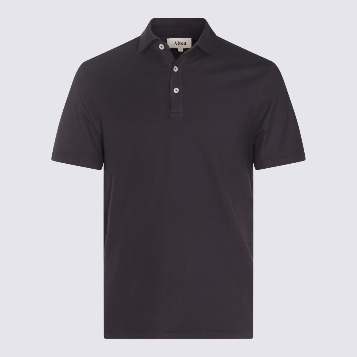 Blue Cotton Polo Shirt