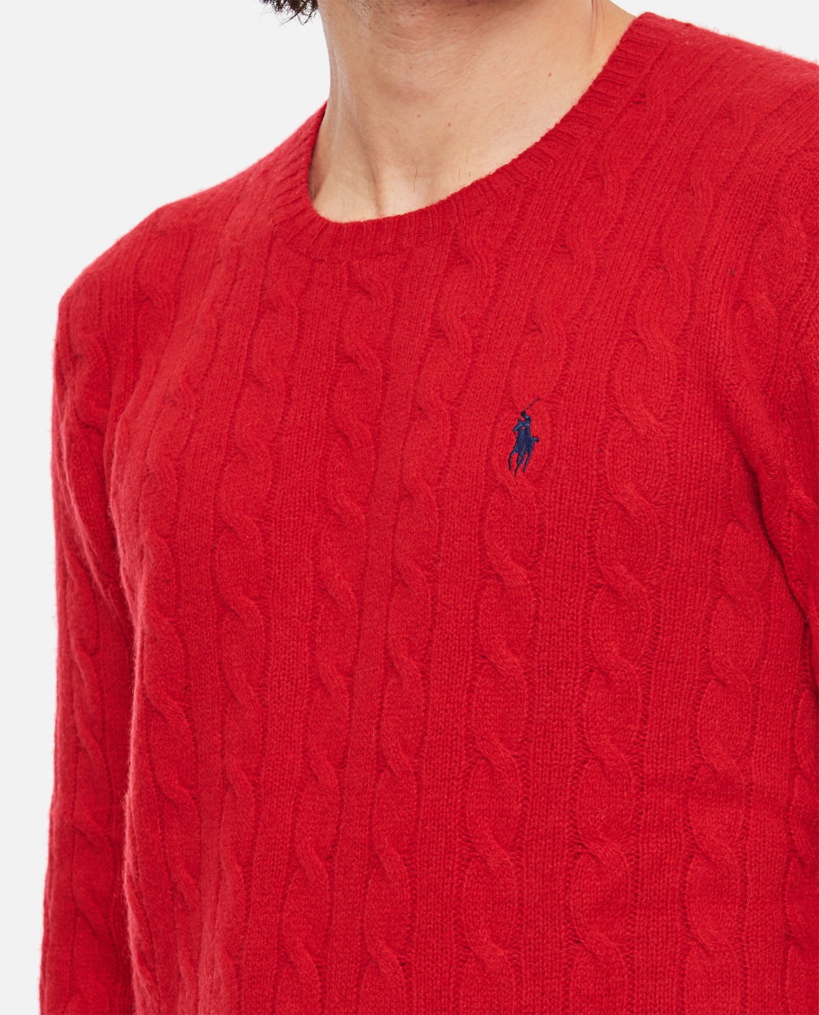 Polo Ralph Lauren Long Sleeve Crew Neck Pullover Clothing In Red