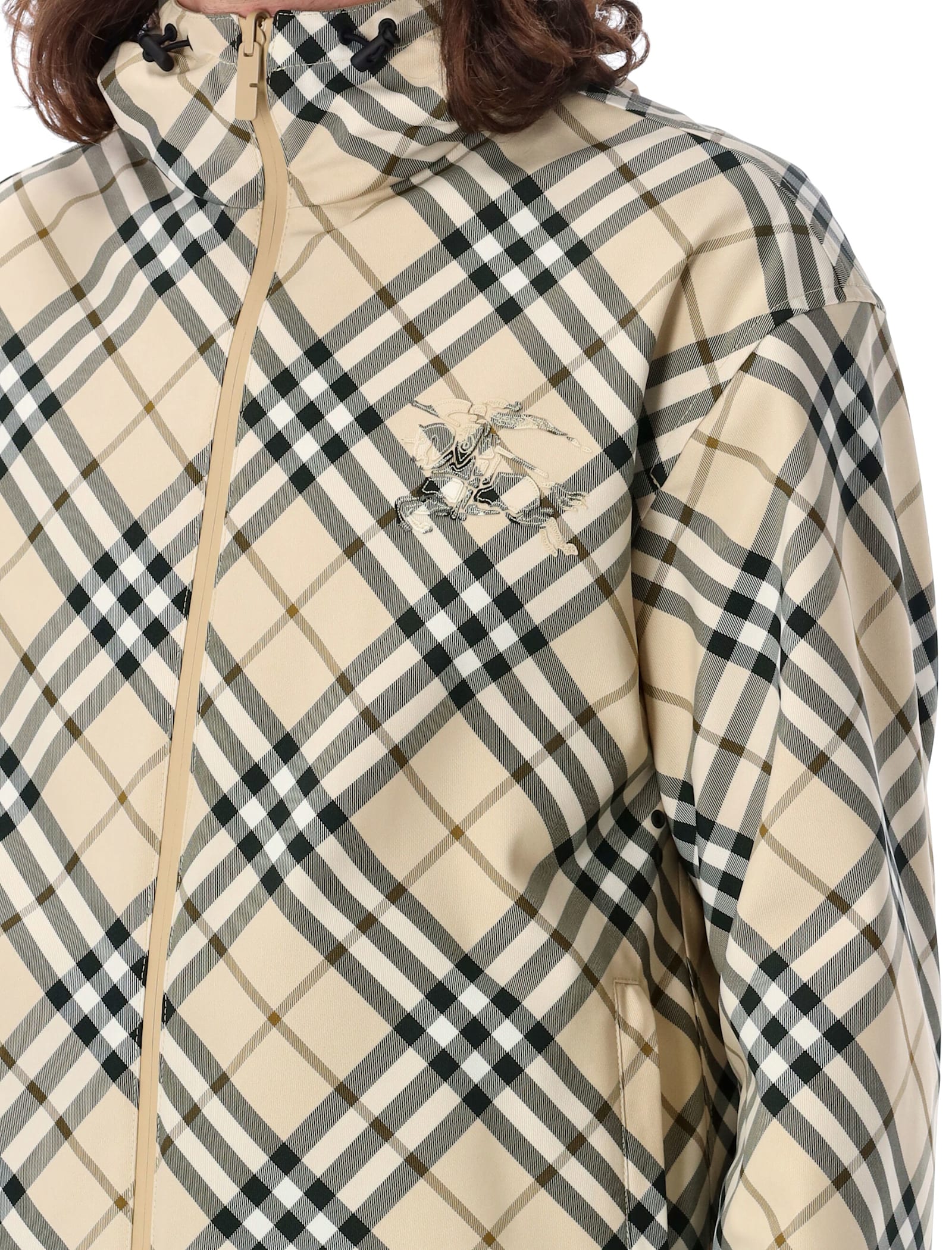 Shop Burberry Reversible Check Lightweight Jacket In Grain Ip Check