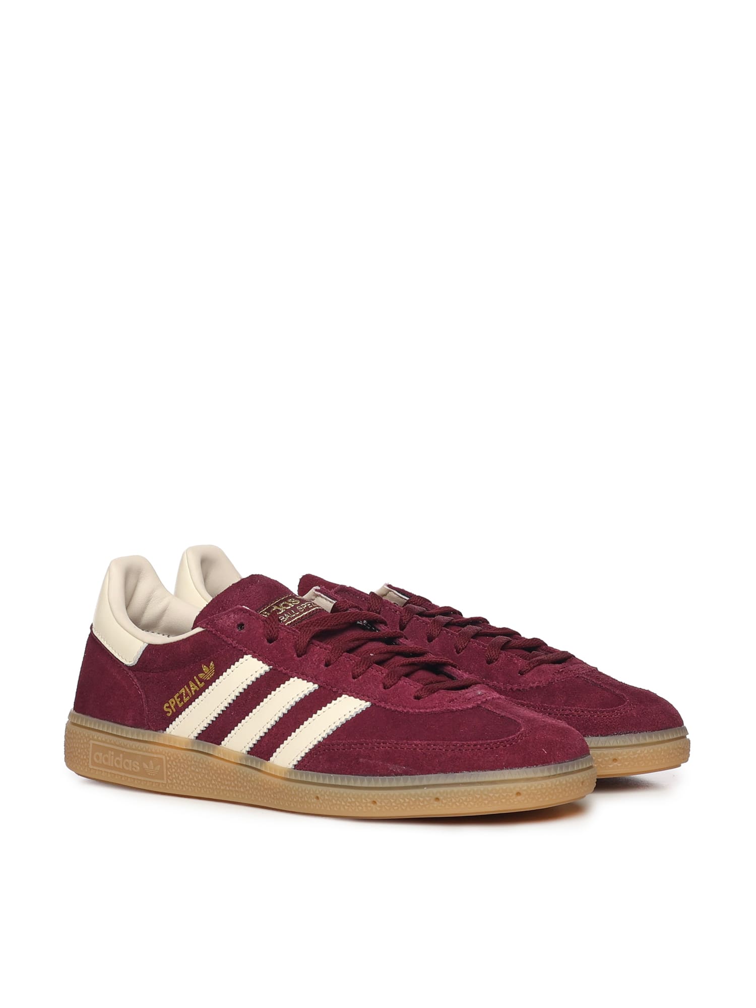 Adidas Originals Maroon Handball Spezial Womans Sneakers In Burgundy