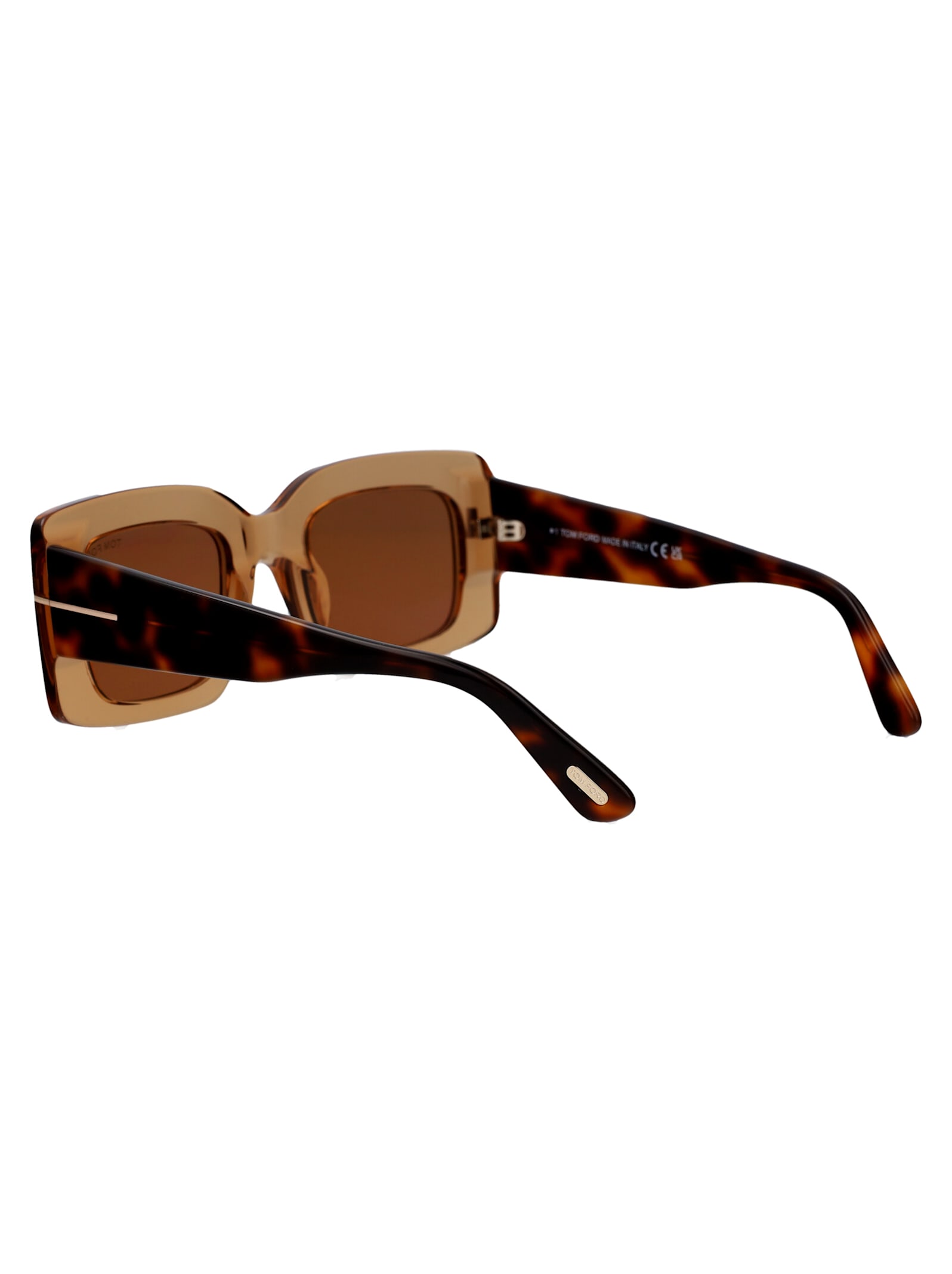 Shop Tom Ford Ft1188/s Sunglasses In Crystal Orange